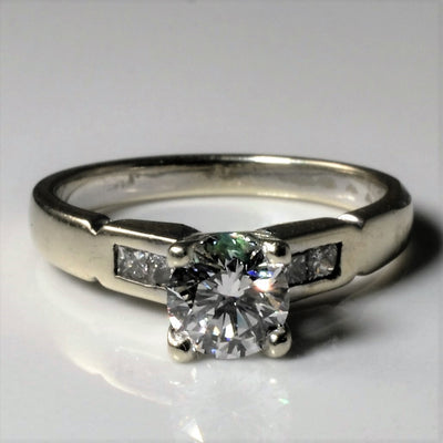 Mixed Cut High Set Diamond Engagement Ring | 0.66ctw | SZ 4 |
