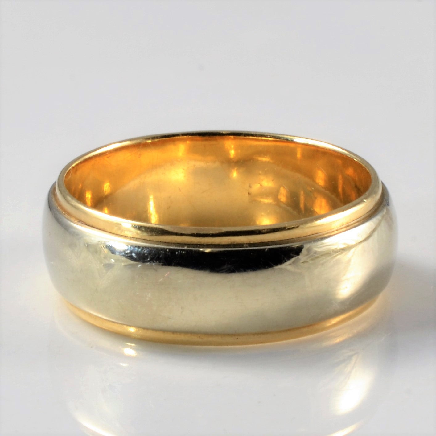 Art Carved' Two Tone Gold Band | SZ 4.75 |