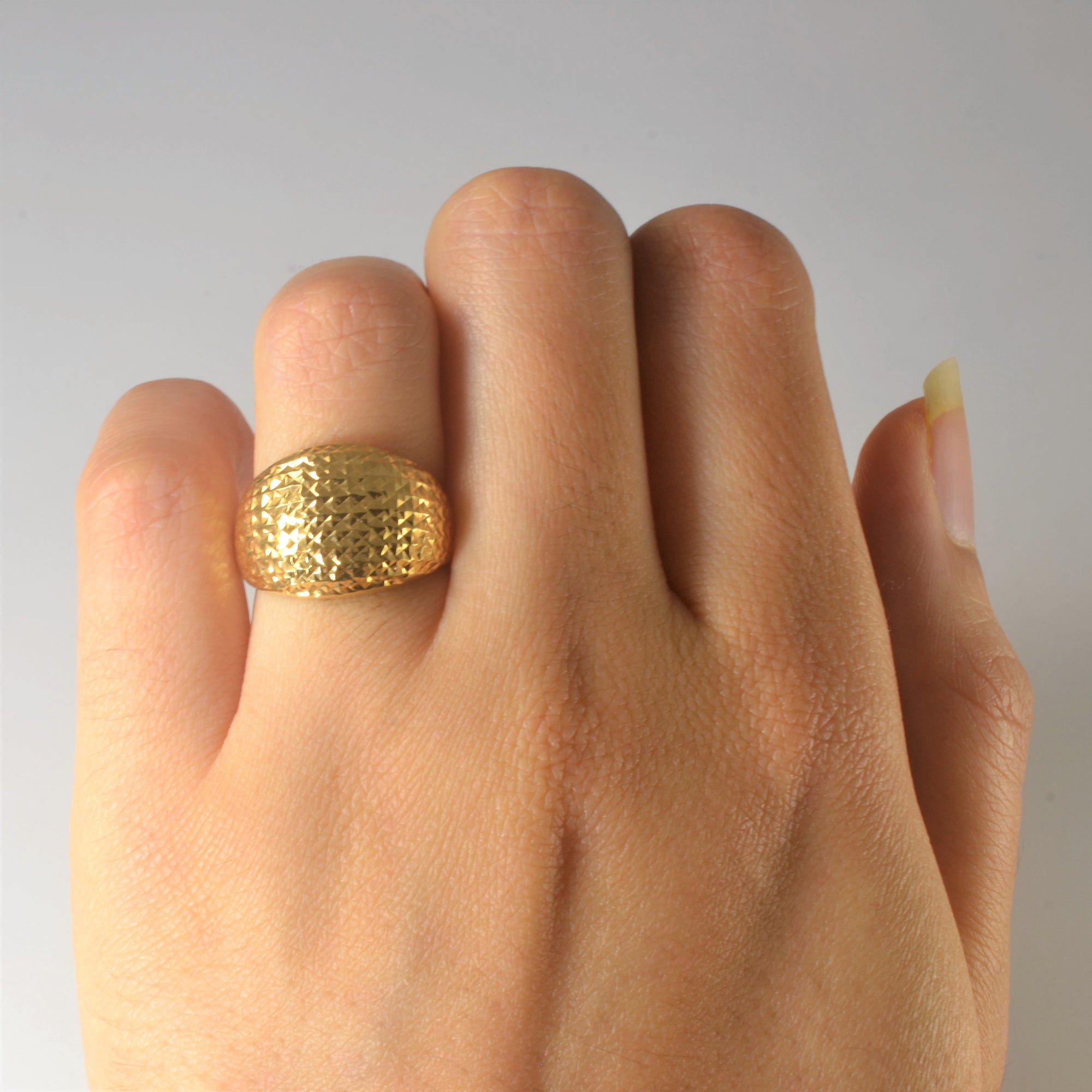 Textured Dome Ring | SZ 5 |