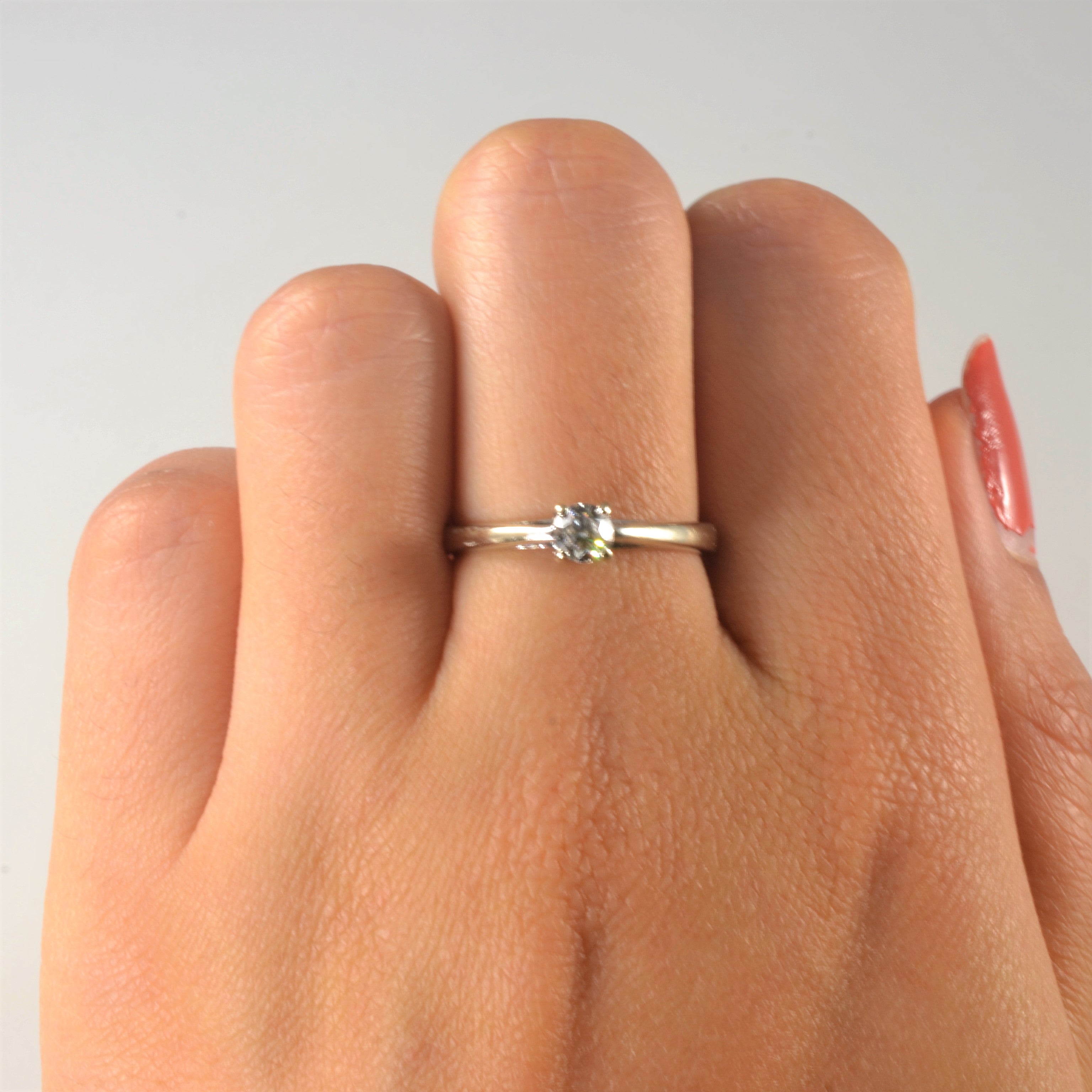 Classic Solitaire Diamond Ring | 0.23ct | SZ 6.75 |