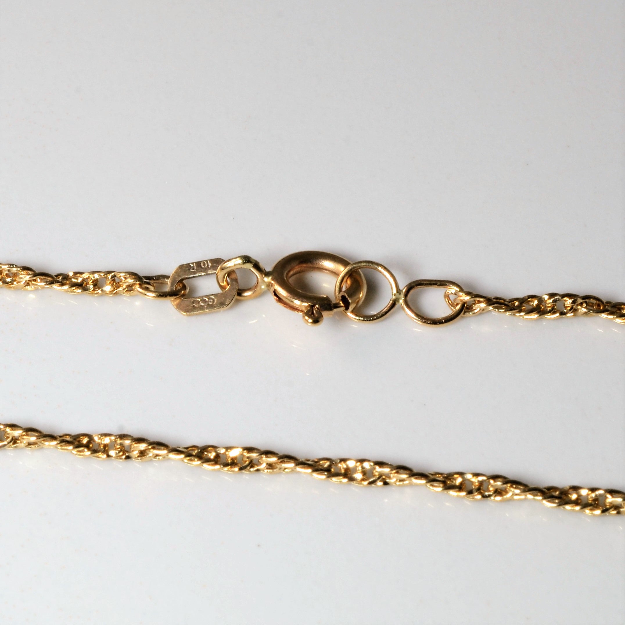 10k Yellow Gold Singapore Chain | 18"|