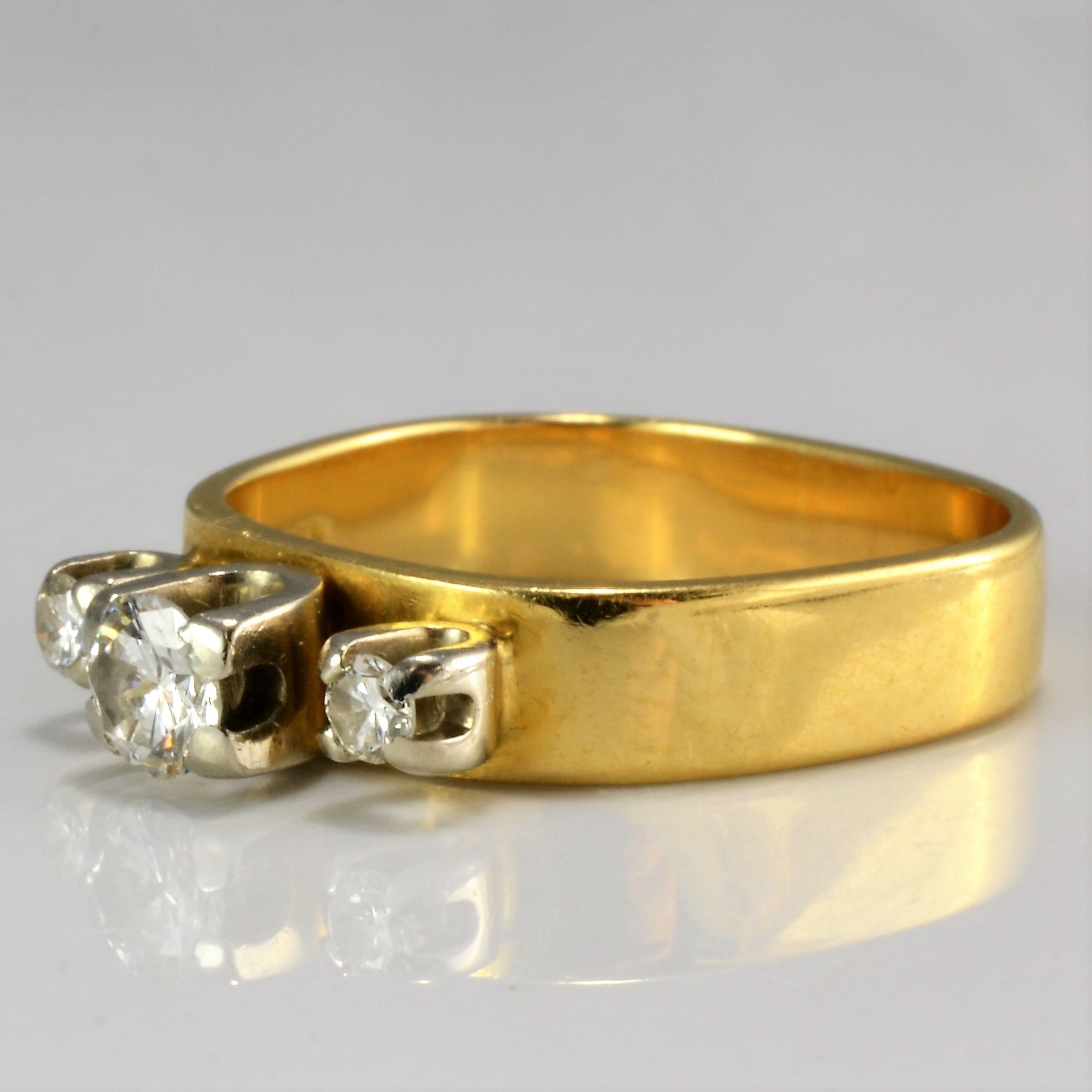 Claw Set Thee Stone Diamond Ring | 0.32 ctw, SZ 5.5 |