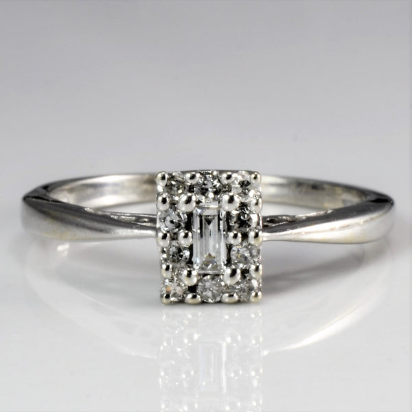 Cluster Diamond Promise Ring | 0.12 ctw, SZ 6 |