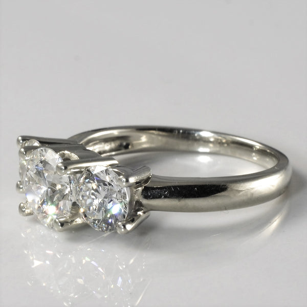 Three Stone Diamond Engagement Ring | 2.02ctw | SZ 6 |