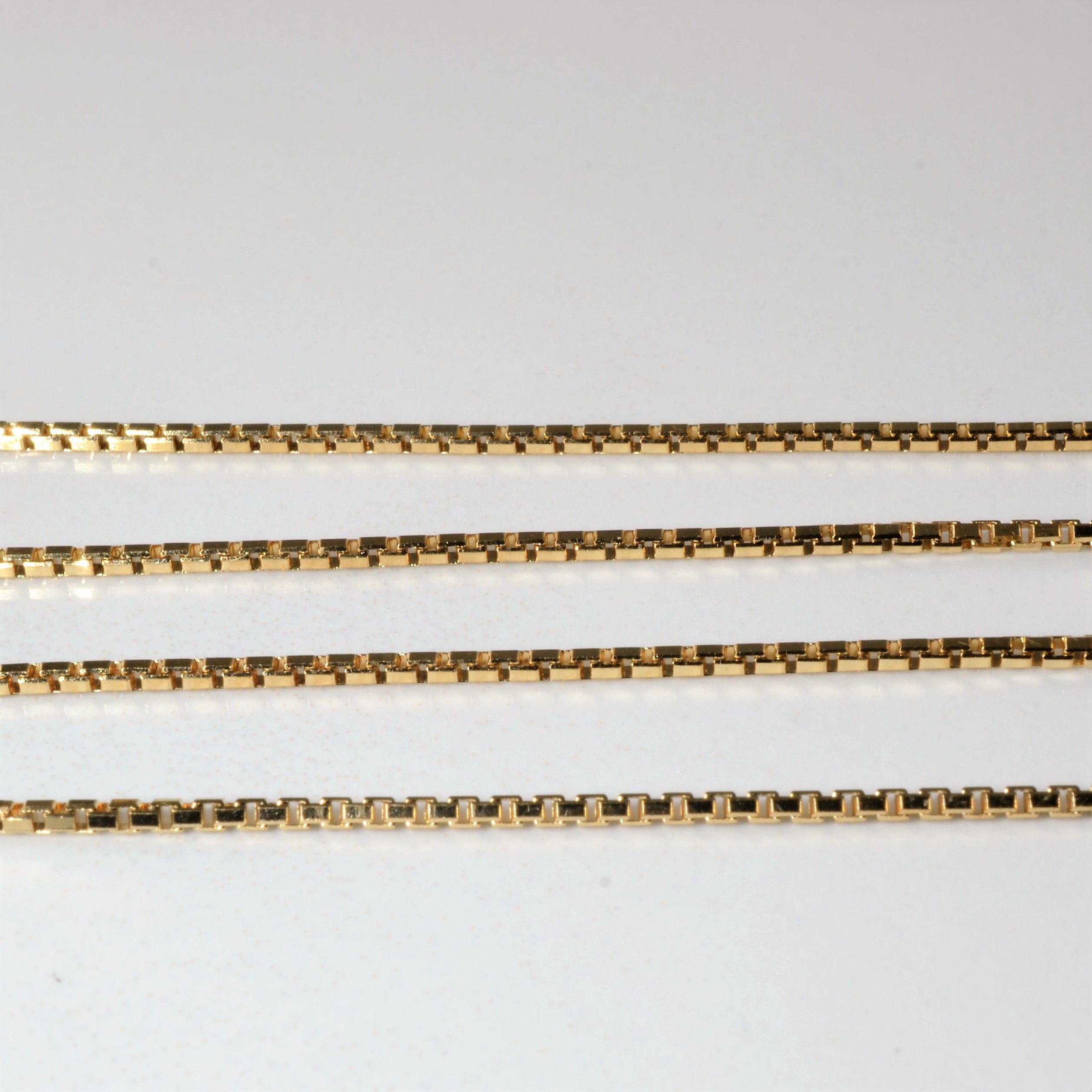 10k Yellow Gold Box Chain | 16"|