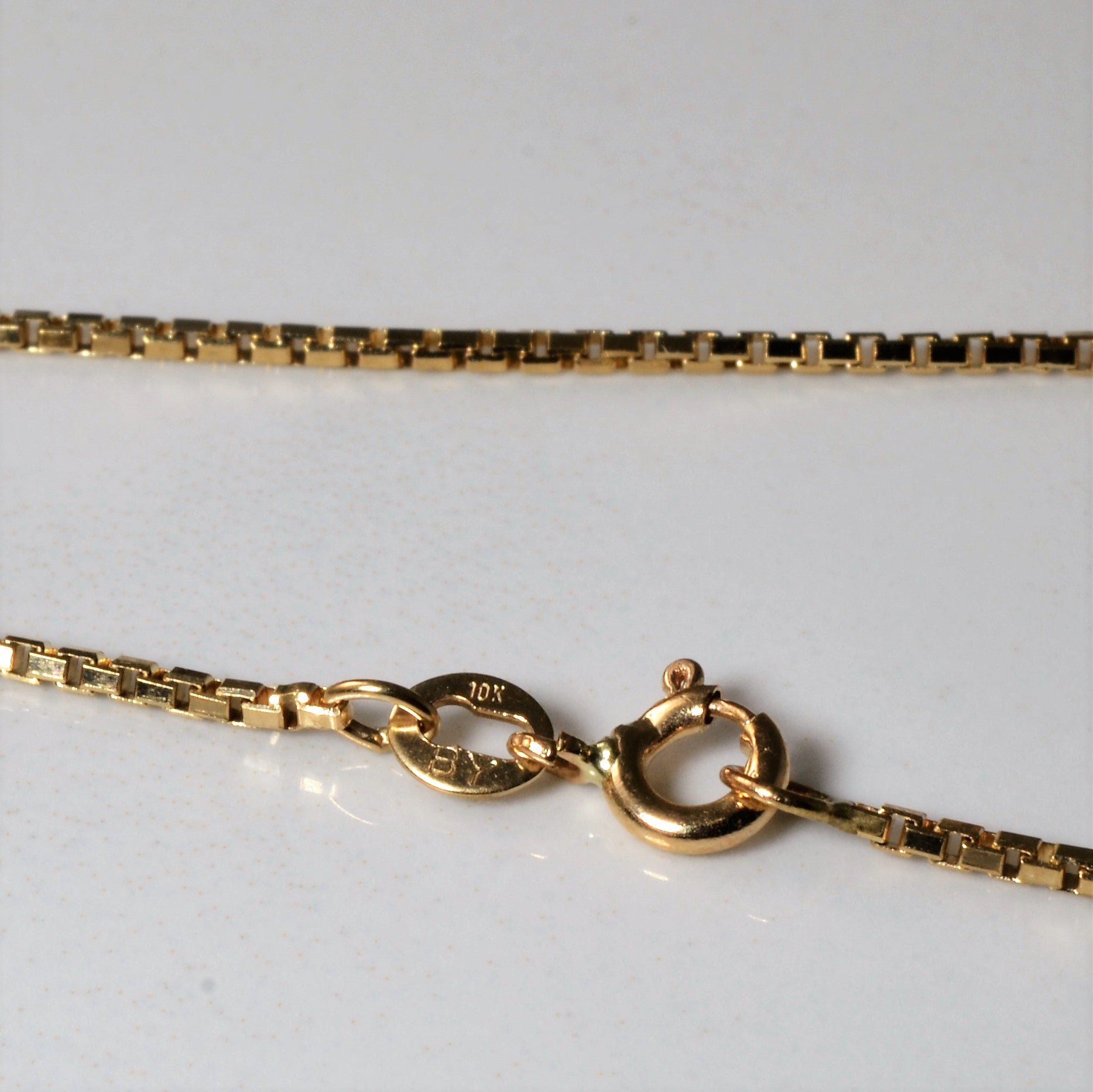 10k Yellow Gold Box Chain | 16