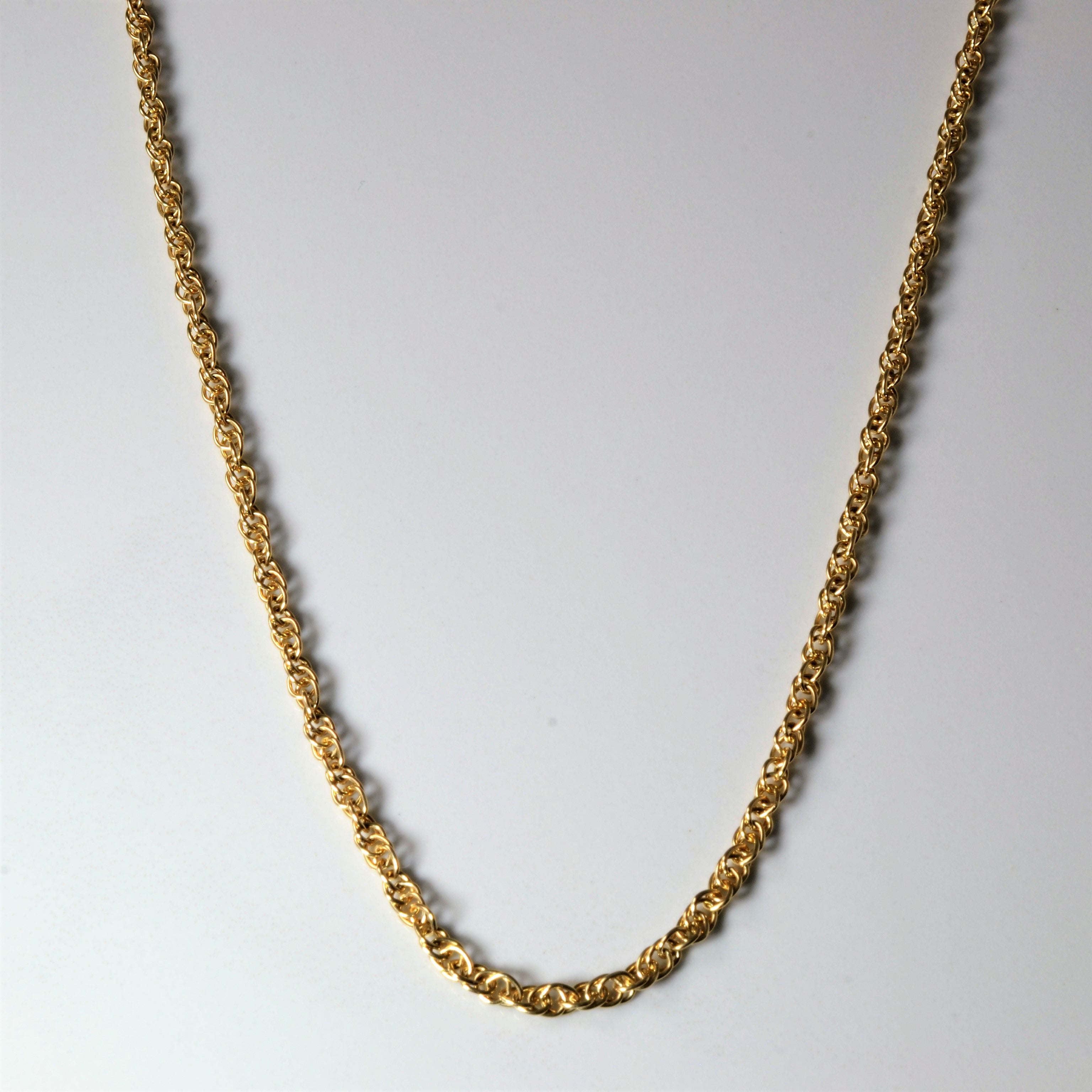 10k Yellow Gold Prince of Wales Chain | 18" |