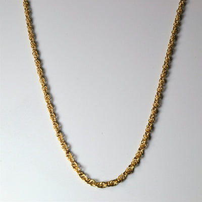 10k Yellow Gold Prince of Wales Chain | 18
