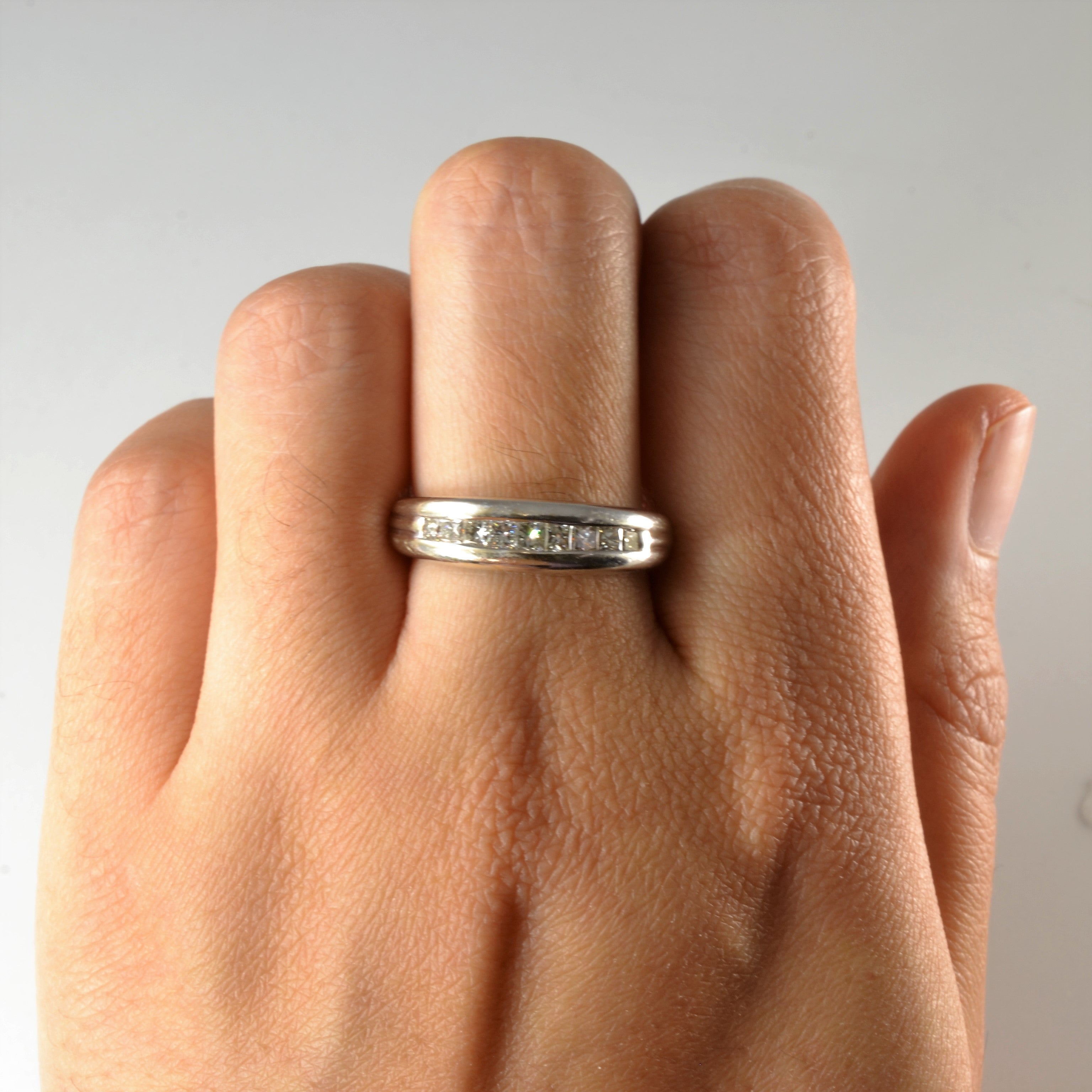 Princess Diamond Channel Band | 0.60ctw | SZ 7.5 |