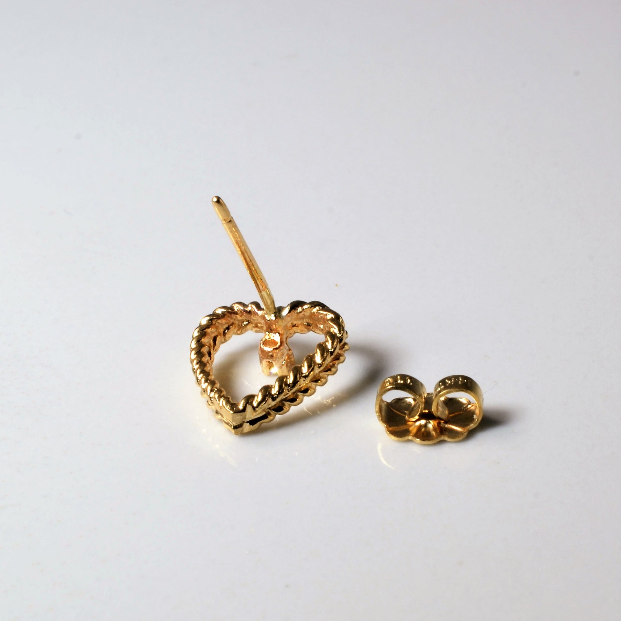 Diamond Heart Earrings | 0.03ctw |