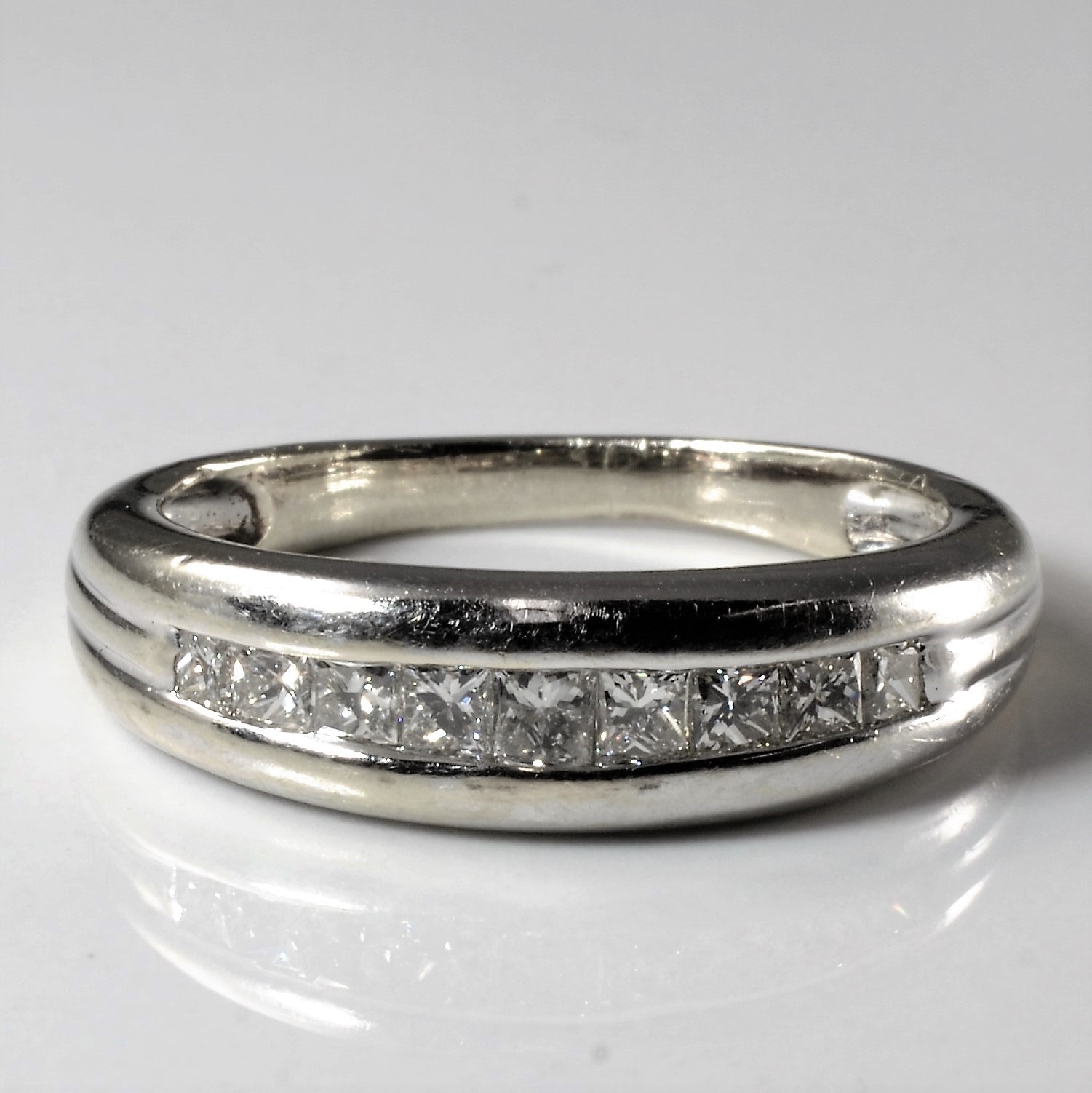 Princess Diamond Channel Band | 0.60ctw | SZ 7.5 |