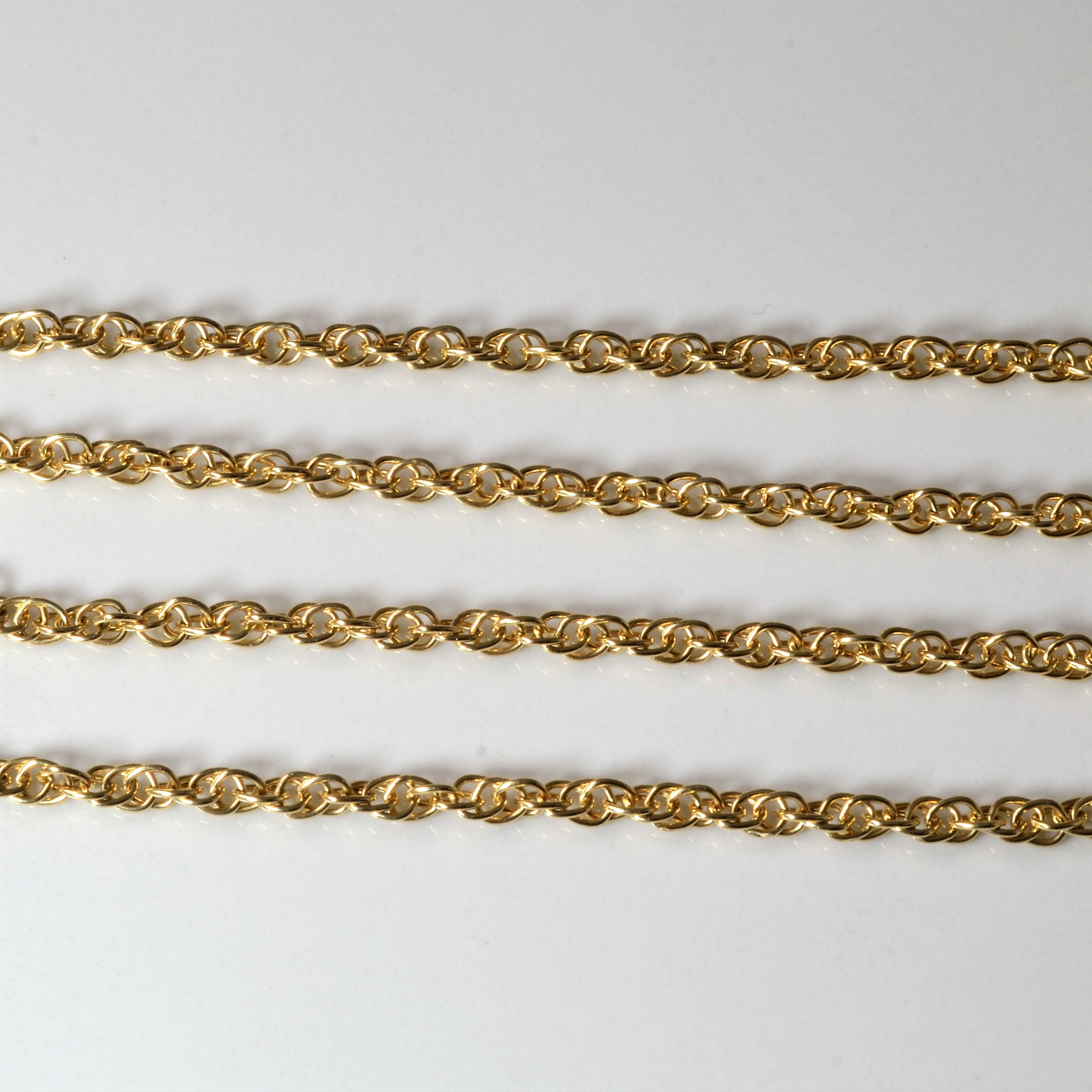 10k Yellow Gold Prince of Wales Chain | 18" |