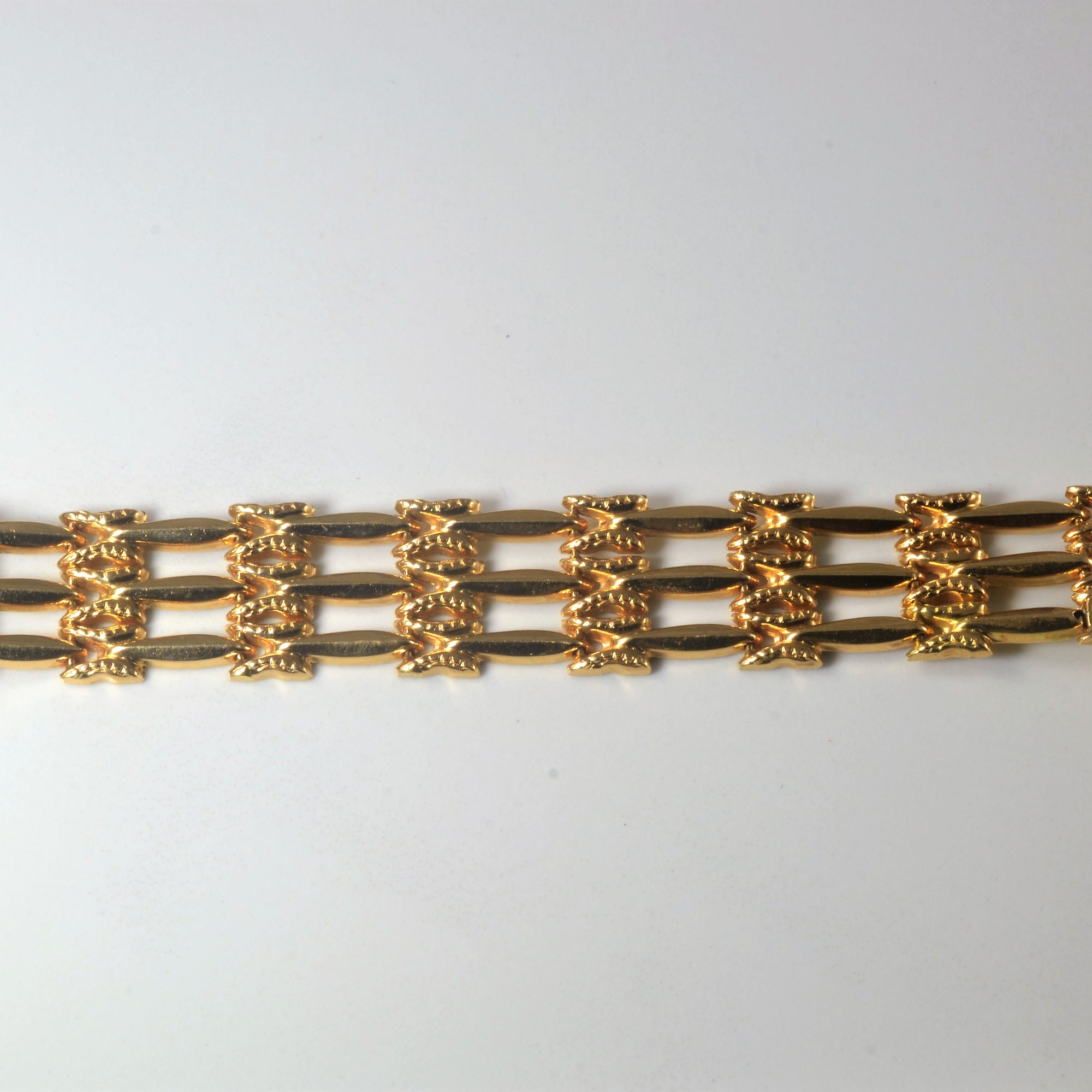 Yellow Gold Chain Link Bracelet | 7.5