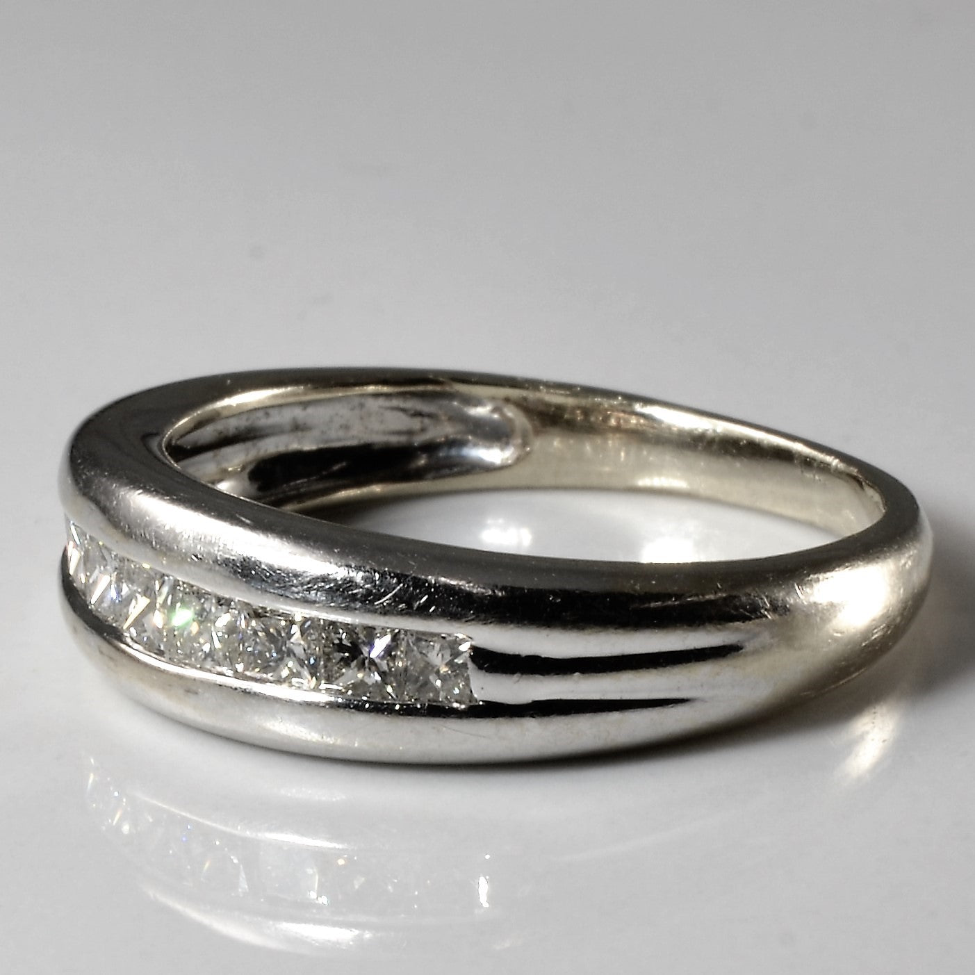 Princess Diamond Channel Band | 0.60ctw | SZ 7.5 |