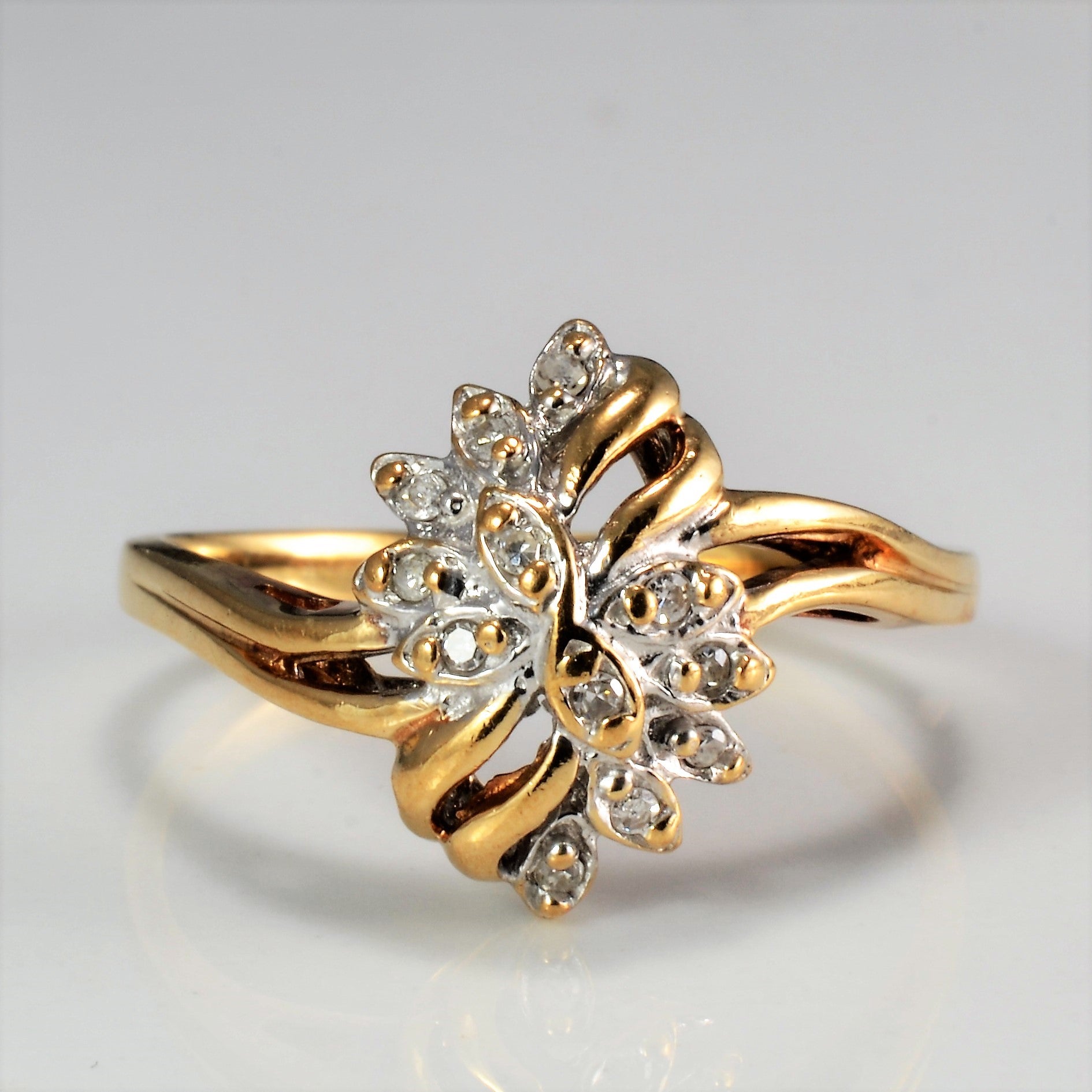 Cluster Diamond Ladies Ring | 0.08 ctw, SZ 8 |