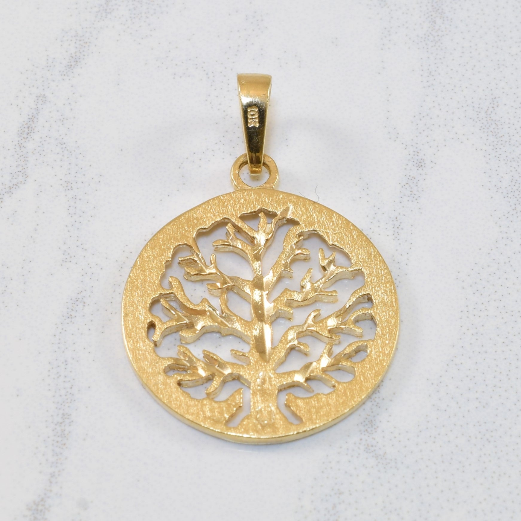 Yellow Gold Tree of Life Pendant |