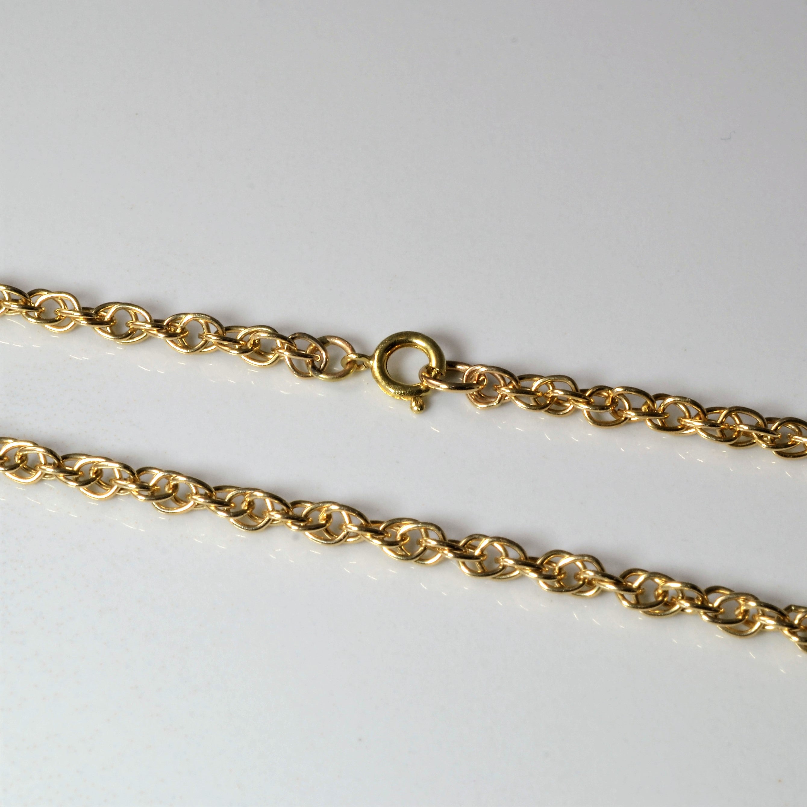 10k Yellow Gold Prince of Wales Chain | 18" |