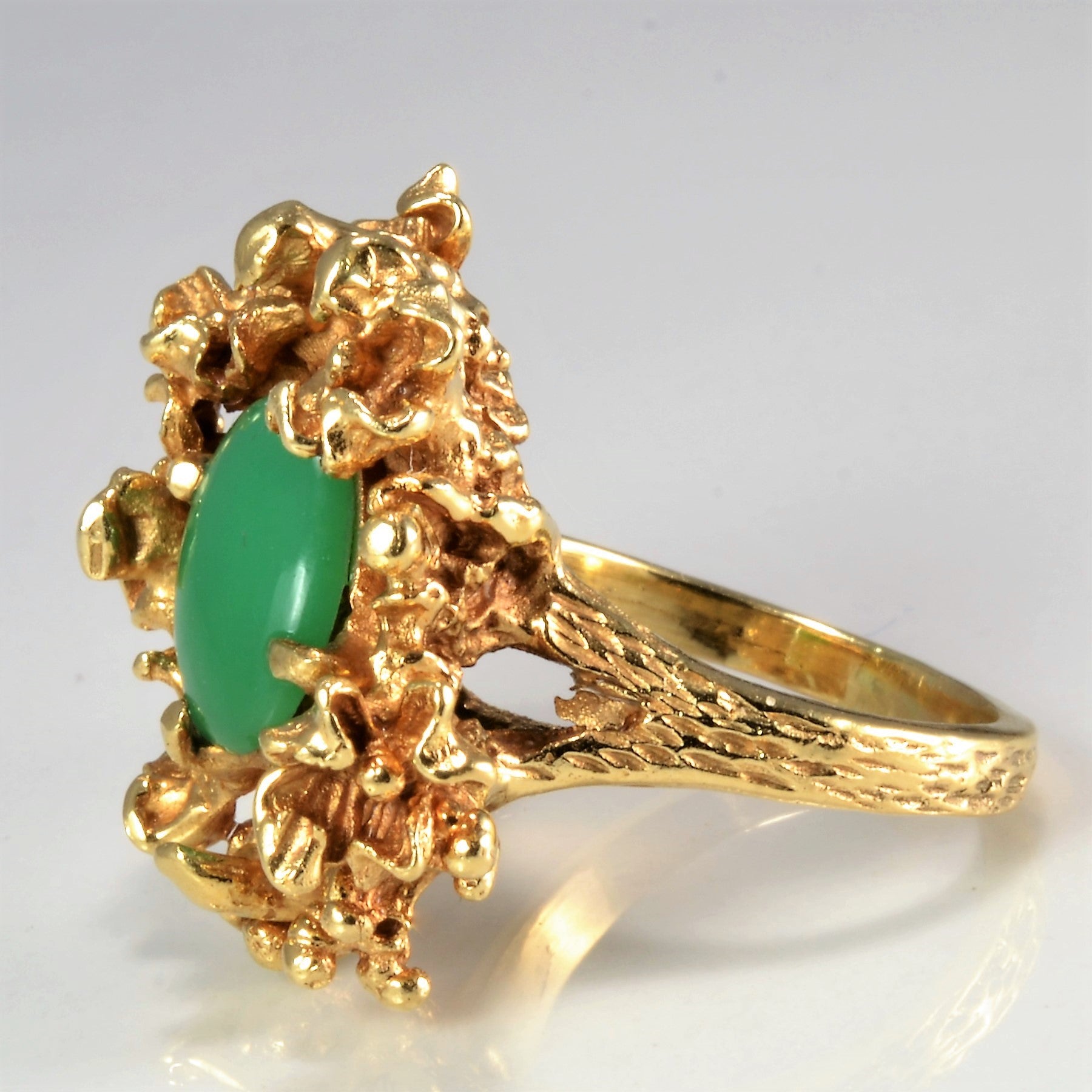 Textured Chrysoprase Ring | SZ 4.75 |