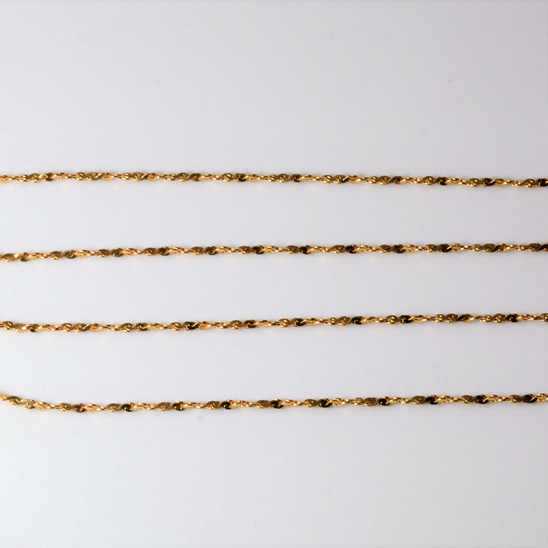 10k Yellow Gold Twisted Serpentine Chain | 18