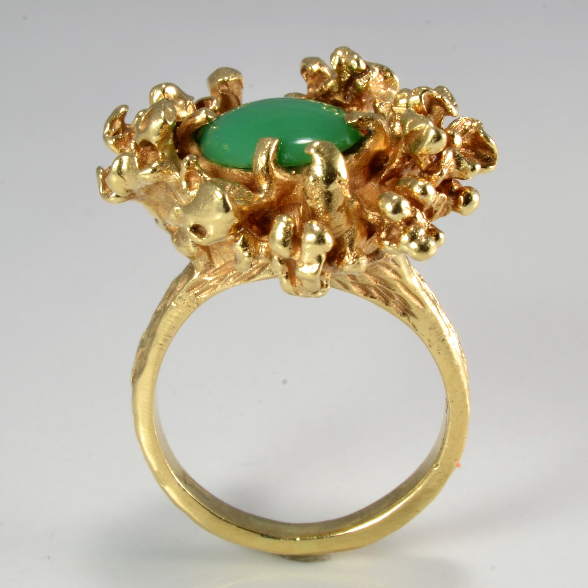 Textured Chrysoprase Ring | SZ 4.75 |