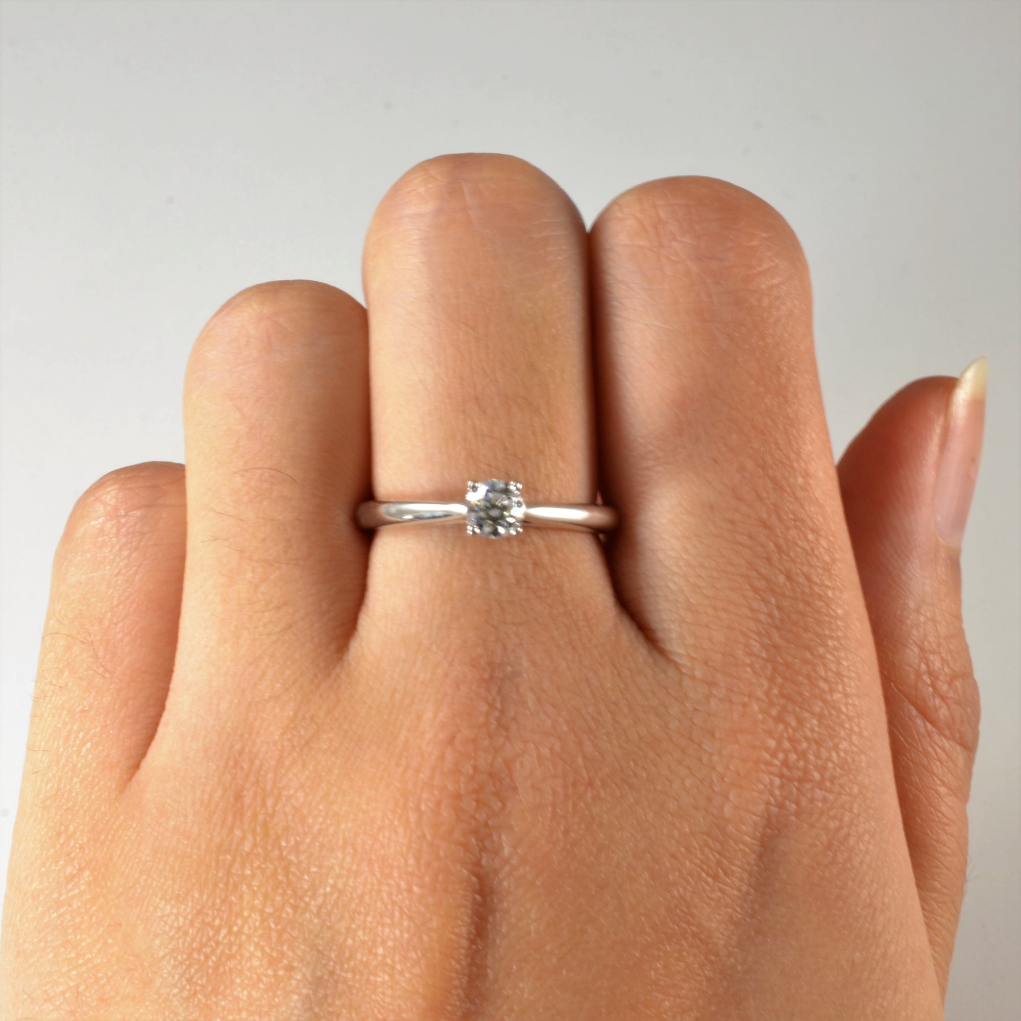 Birks' Solitaire Diamond Engagement Ring | 0.33ctw | SZ 6.5 |