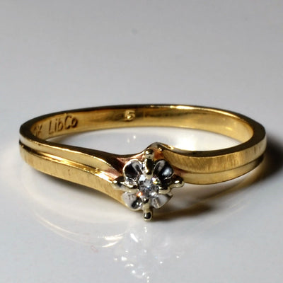 Bypass Diamond Promise Ring | 0.03ctw | 0.03ct | SZ 6 |