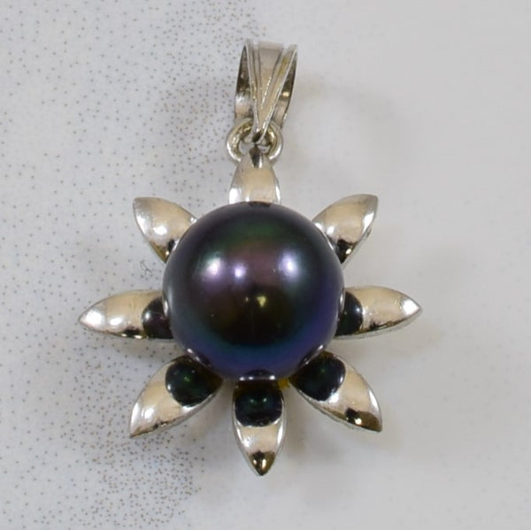 Black Pearl Flower Pendant | 5.30ct |