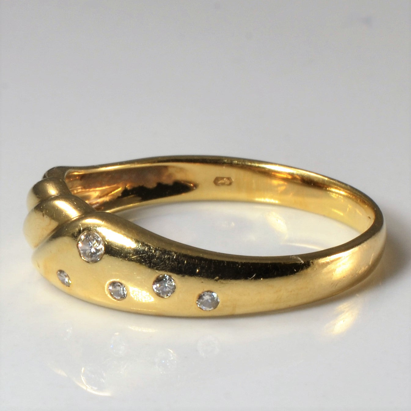 Gypsy Set Diamond Ring | 0.05ctw | SZ 8.25 |