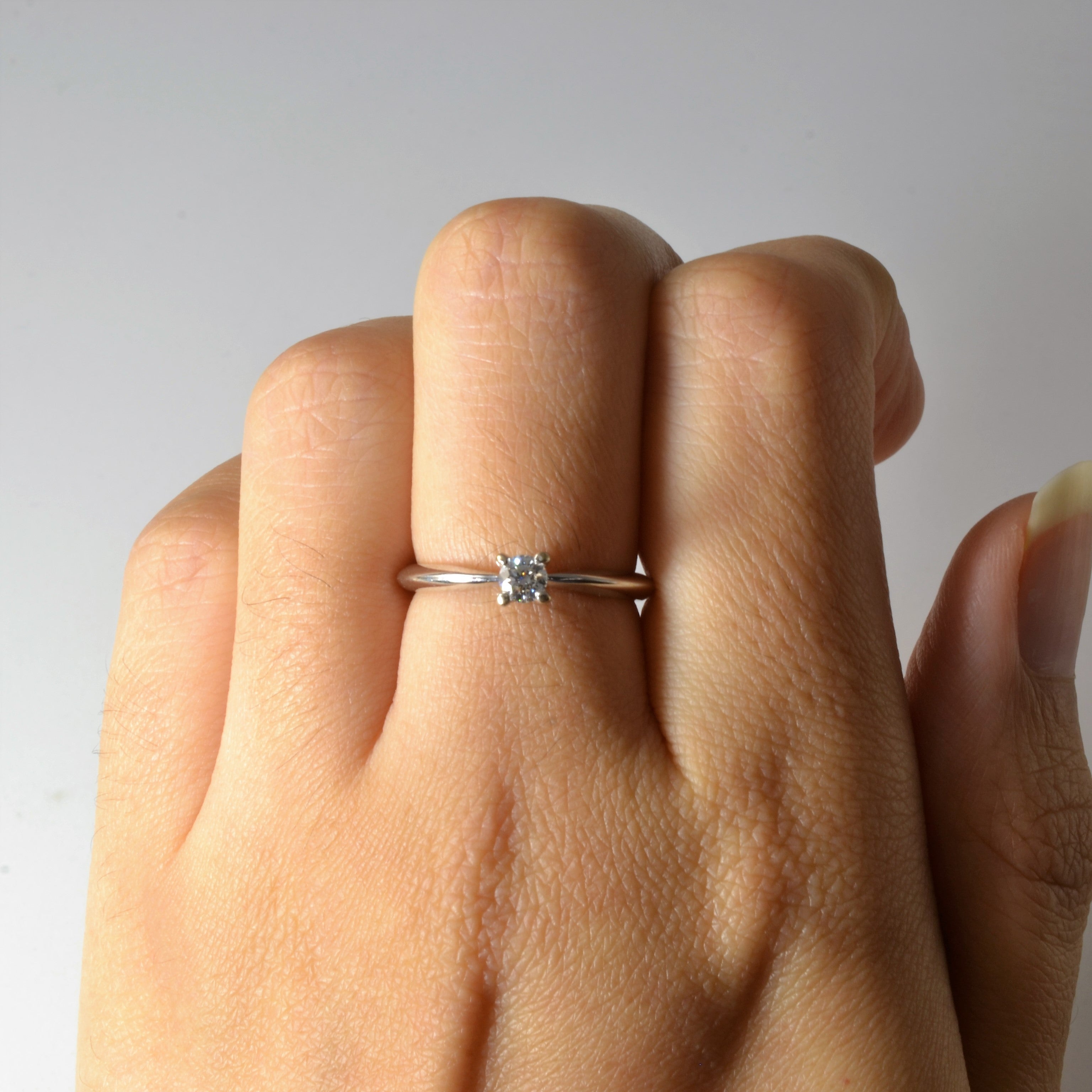 Solitaire Diamond Ring | 0.16ct | SZ 5.75 |