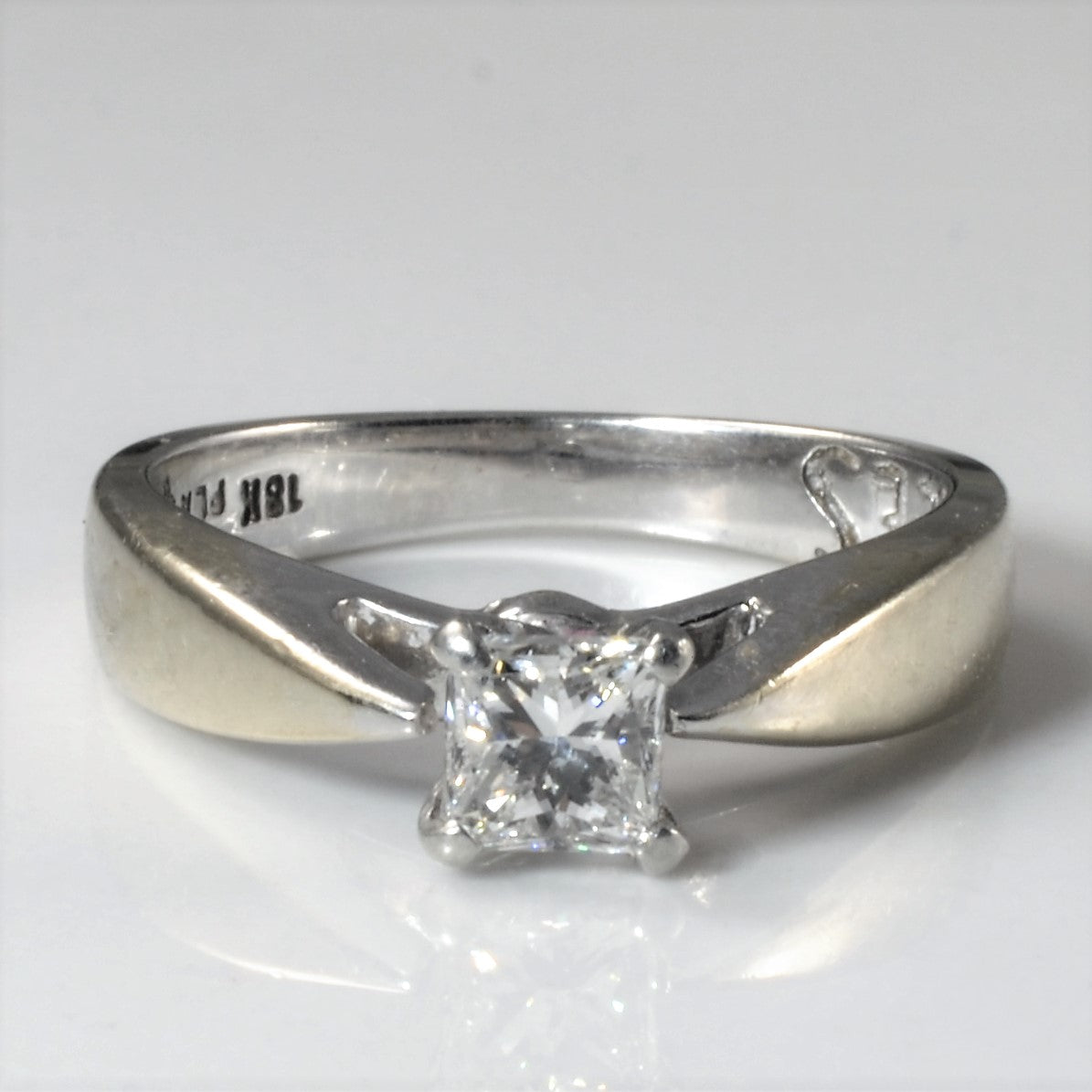 Princess Diamond Solitaire Engagement Ring | 0.40ct | SZ 5.5 |