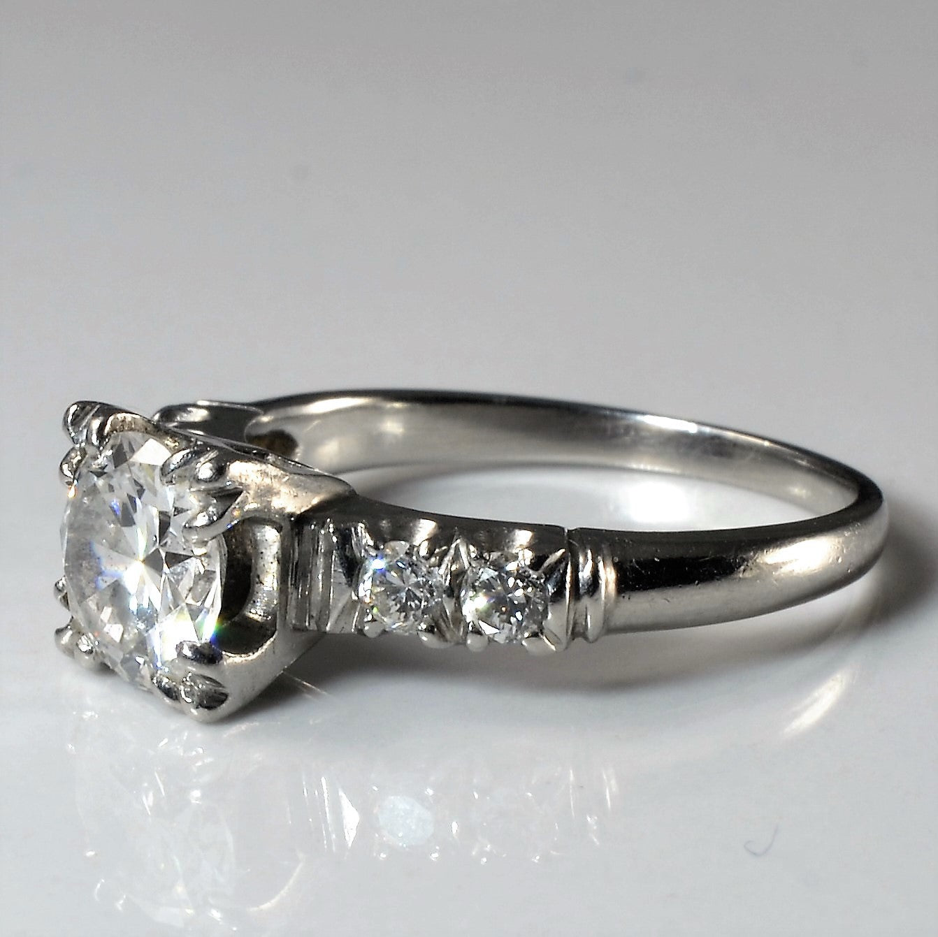 1940s Five Stone Diamond Engagement Ring | 1.20ctw | SZ 6 |