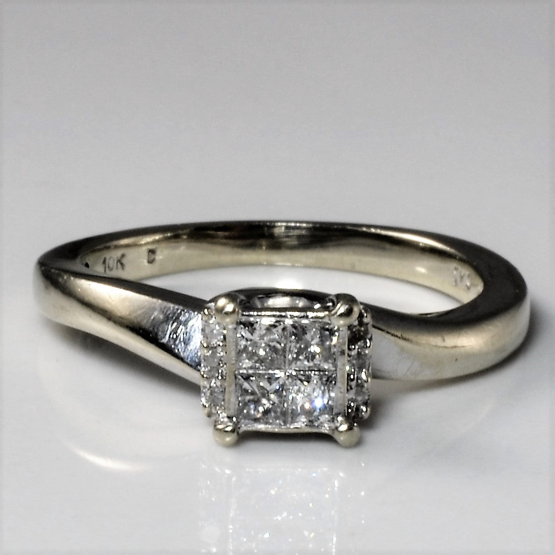 Quad Set Diamon Cluster Ring | 0.22ctw | SZ 5.25 |