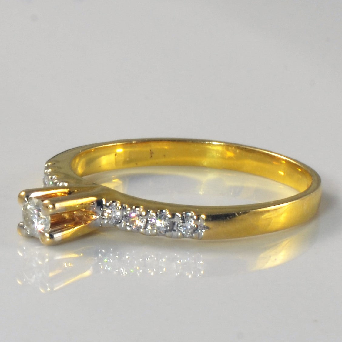 High Set Diamond Ring | 0.17ctw | SZ 6.75 |