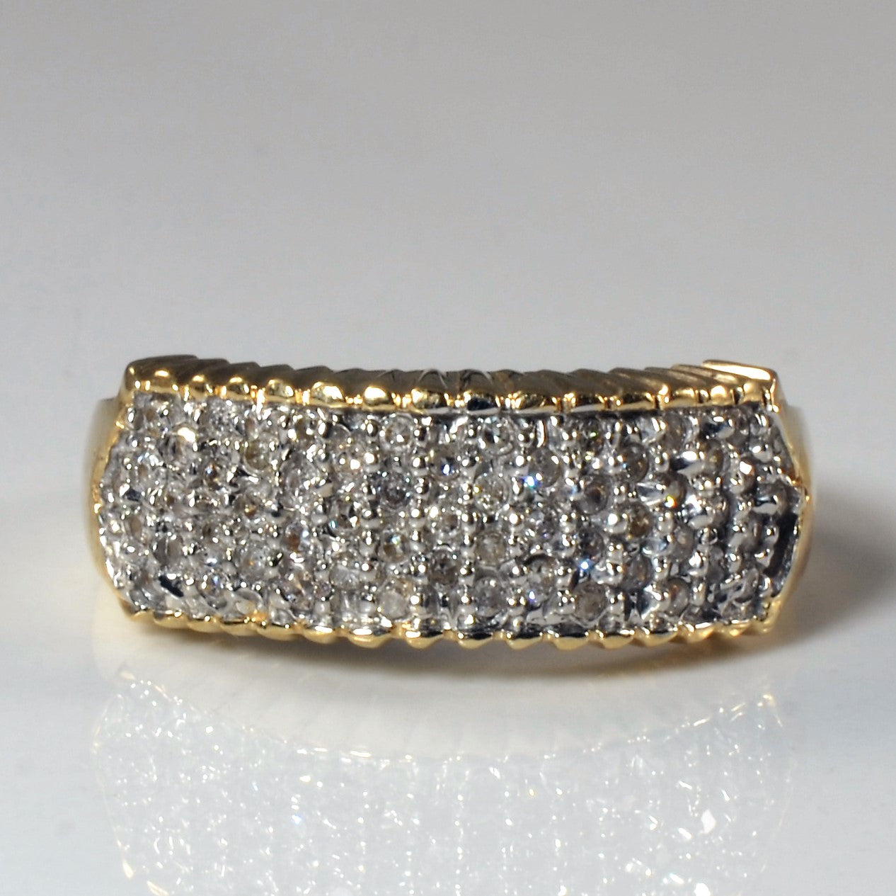 Quad Row Diamond Band | 0.55ctw | SZ 6.25 |