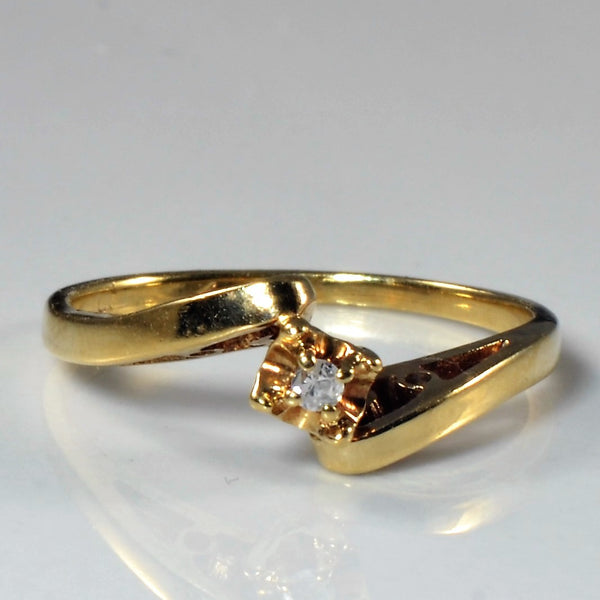 Bypass Diamond Promise Ring | 0.015ct | SZ 4 |