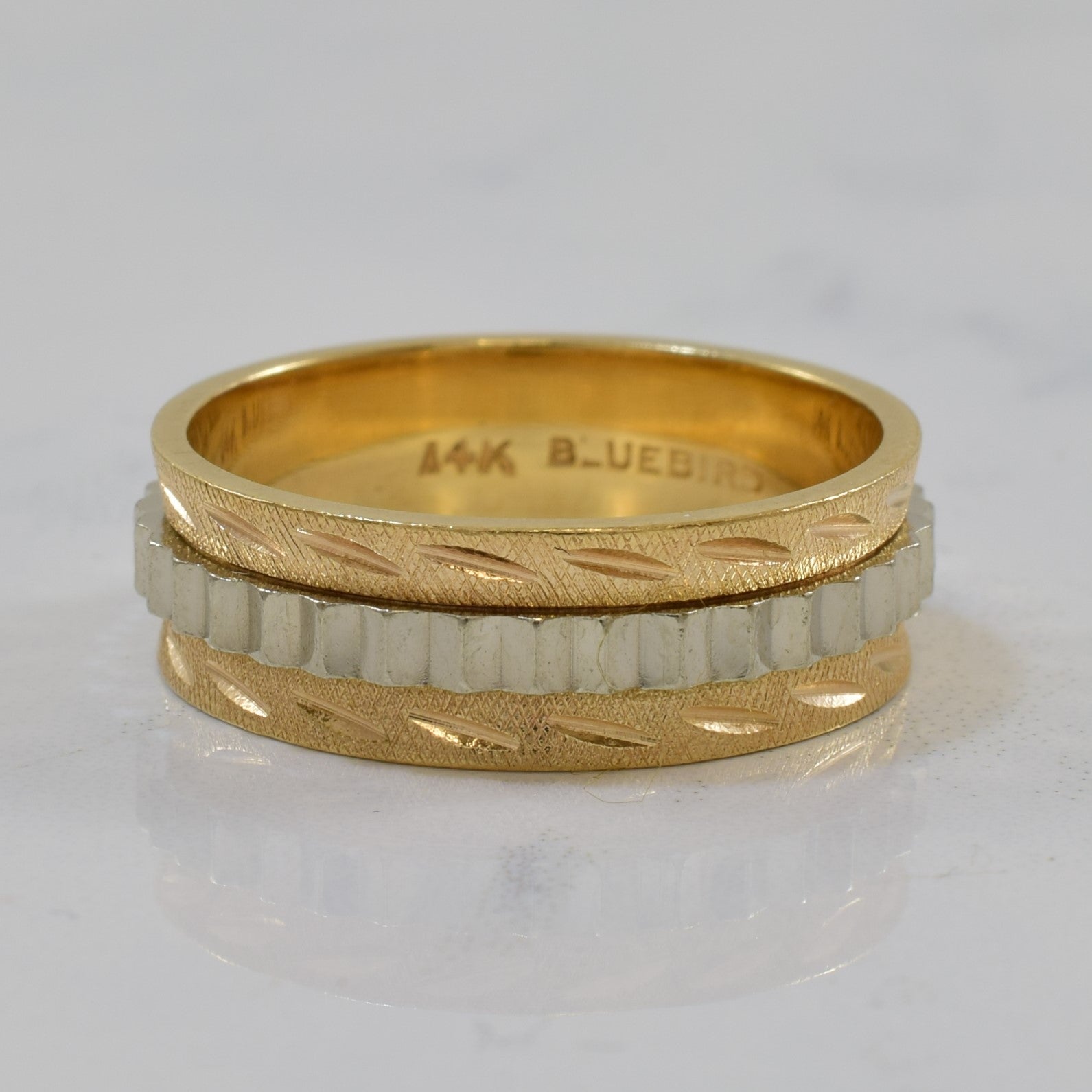 1930s Two Tone Gold Band | SZ 8.5 |
