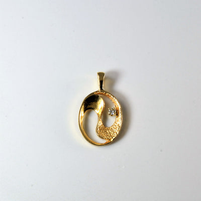 Solitaire Diamond Gold Pendant | 0.06ct |