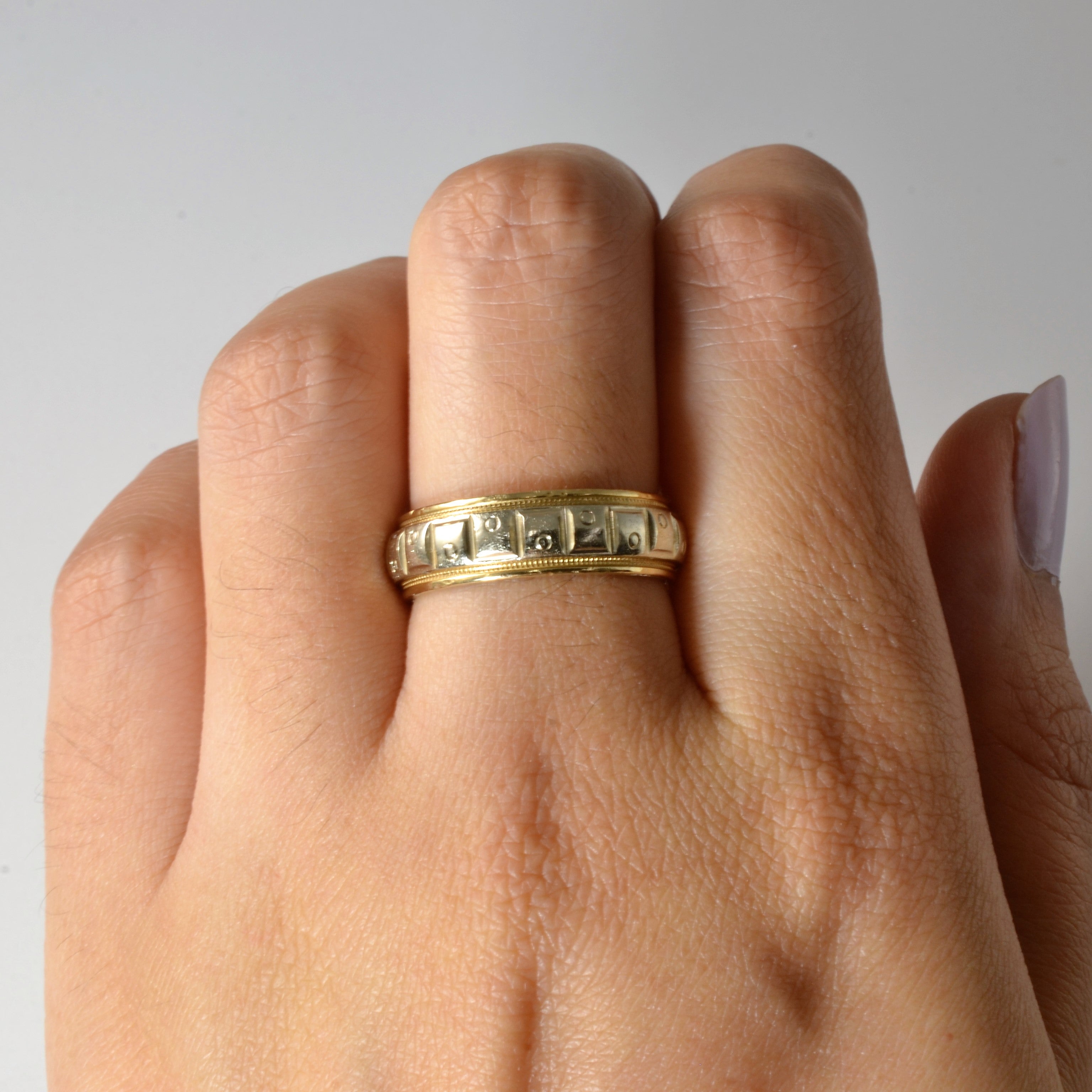 Milgrain Detailed Patterned Band | SZ 7 |