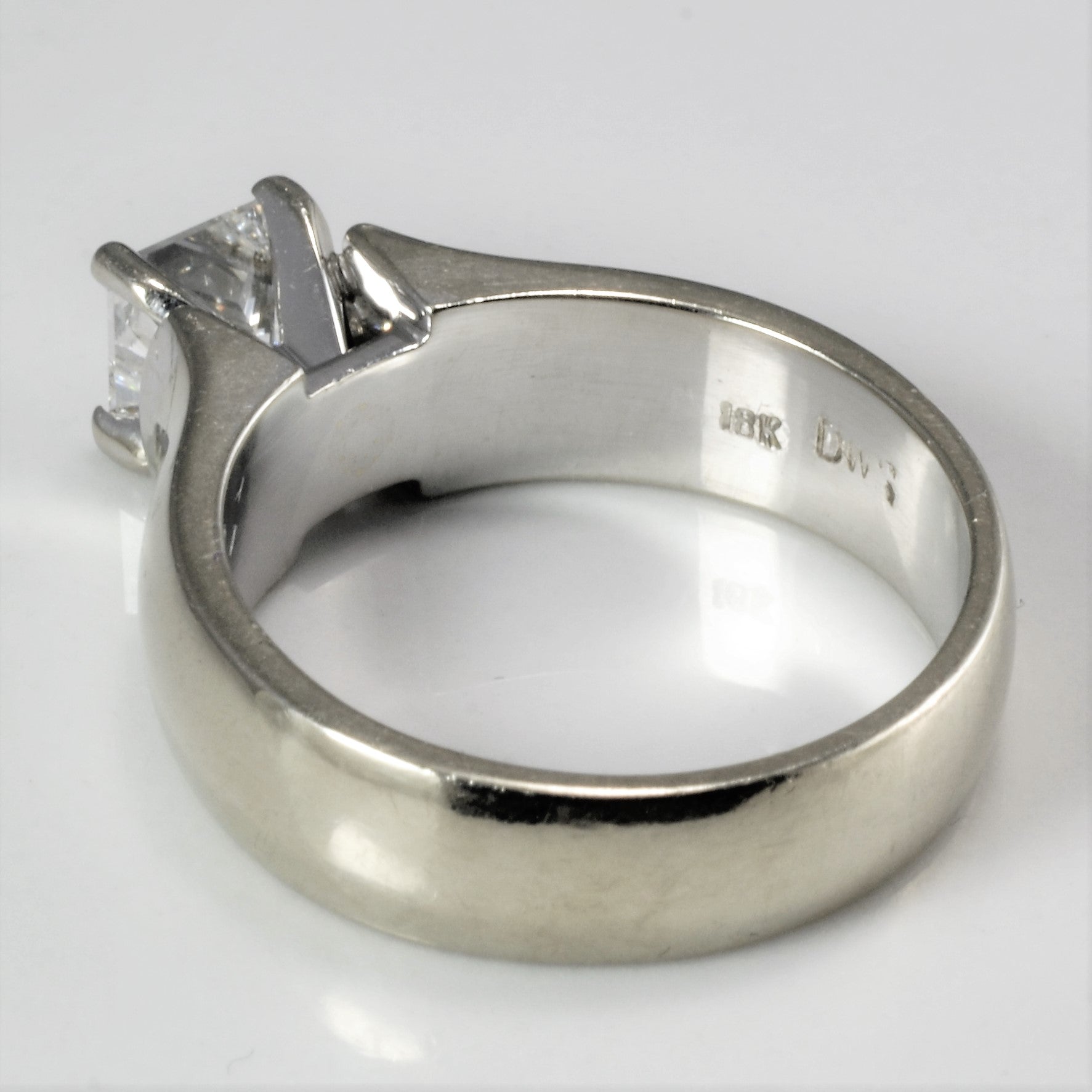 Tapered Princess Diamond Engagement Ring | 0.72 ct, SZ 5.75 |