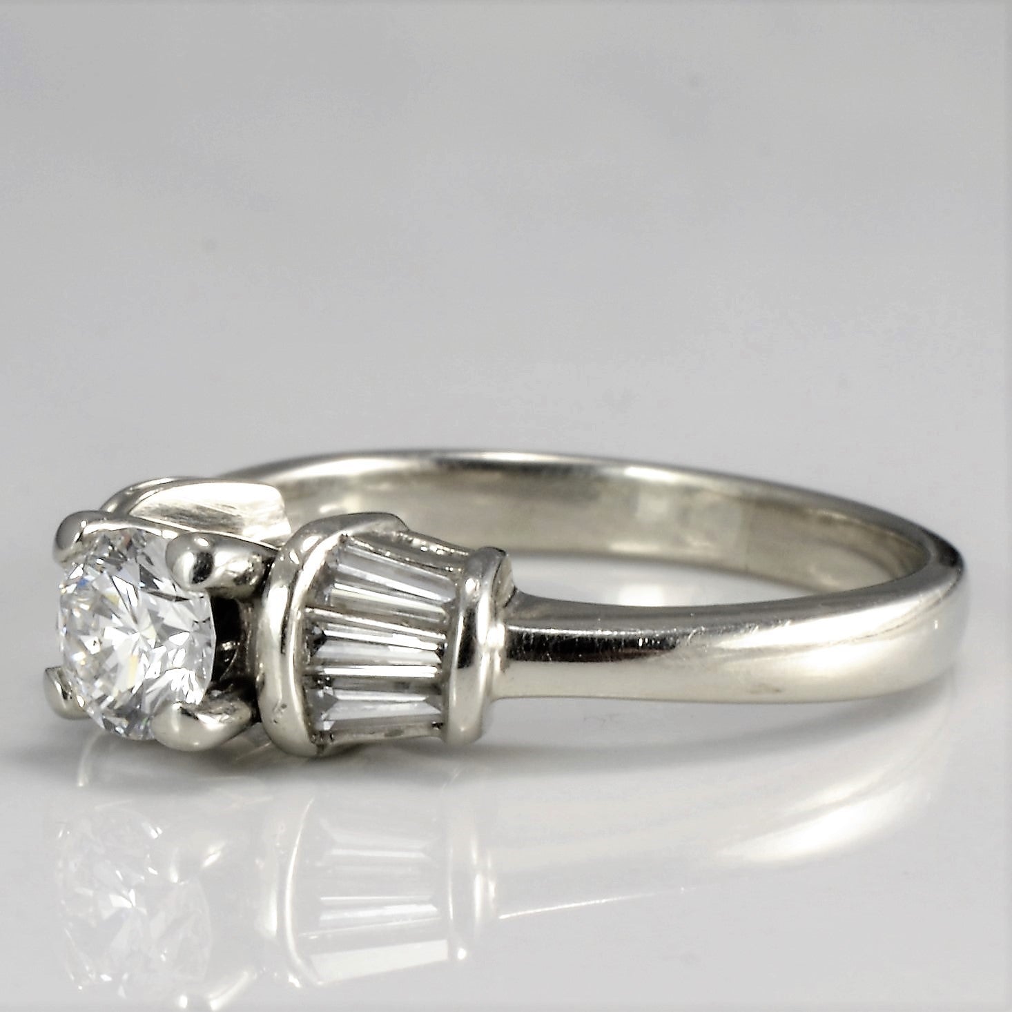 Tapered Diamond Engagement Ring | 0.52 ctw, SZ 6.25 |