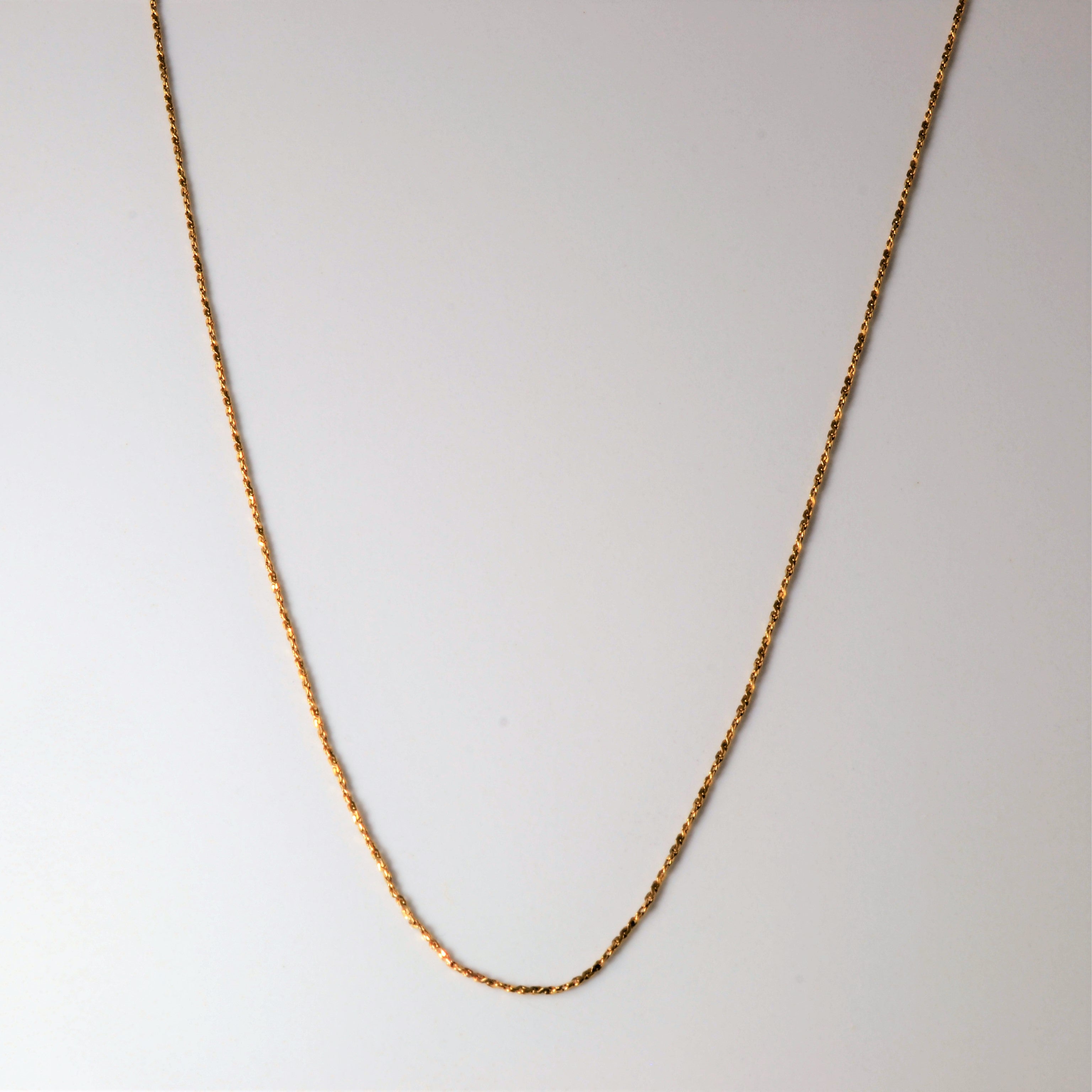 10k Yellow Gold Twisted Serpentine Chain | 24" |