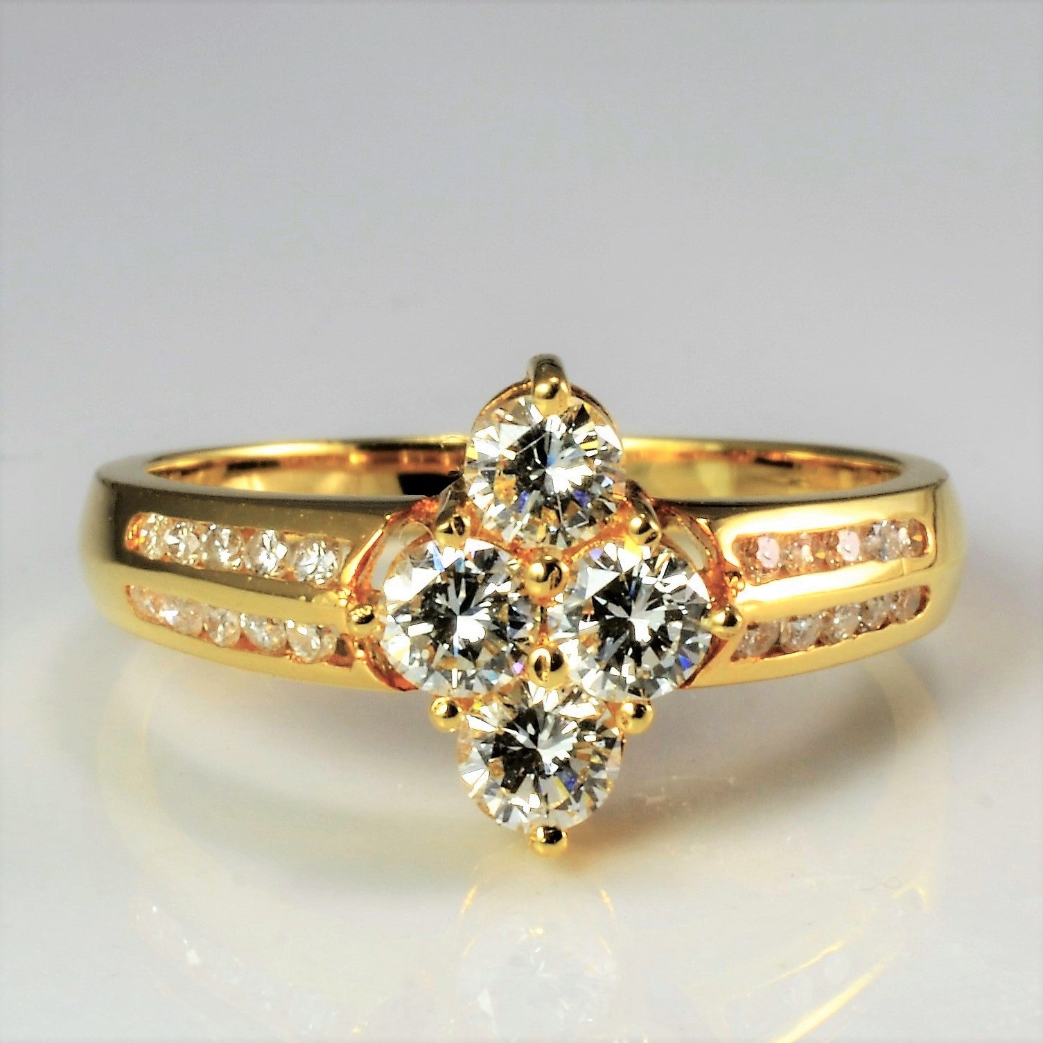 Cluster Diamond Ladies Ring | 0.58 ctw, SZ 5.5 |