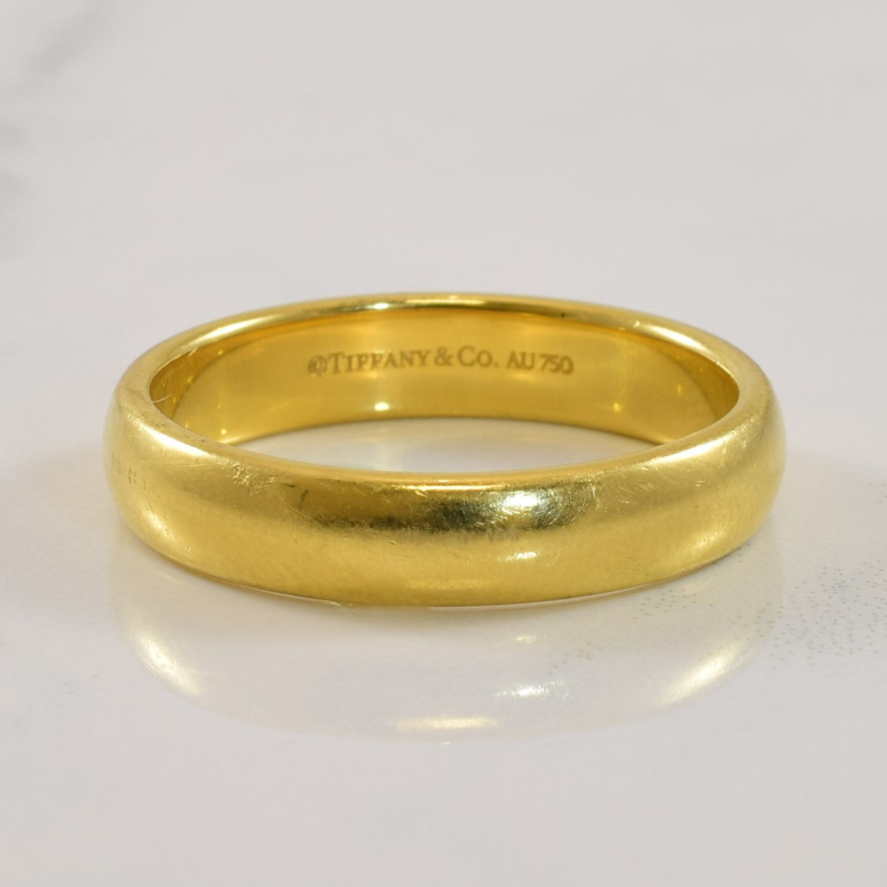 'Tiffany & Co.' Tiffany Forever Wedding Band Ring | 4.50 mm | SZ 9.75 |
