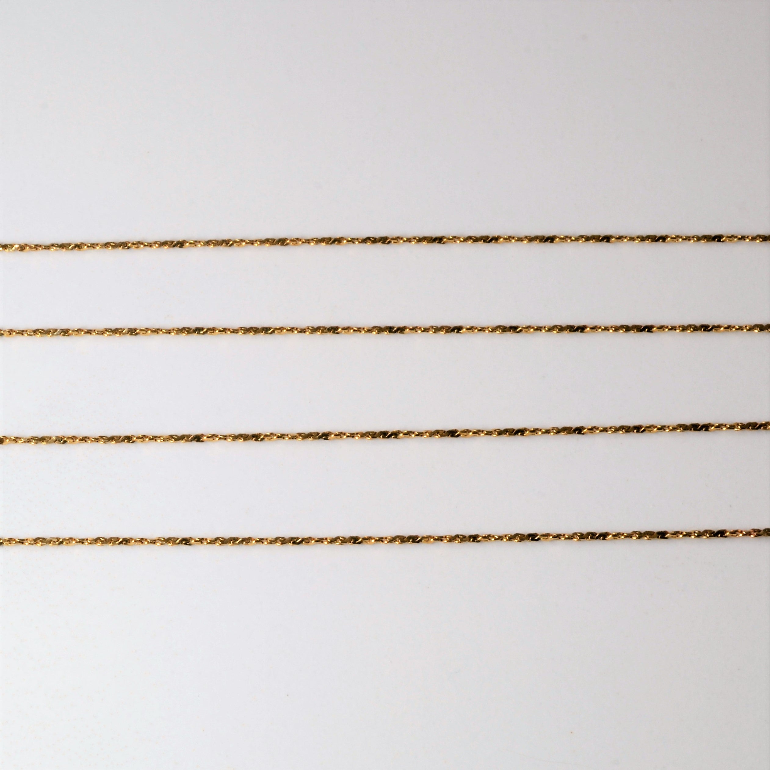 10k Yellow Gold Twisted Serpentine Chain | 24" |