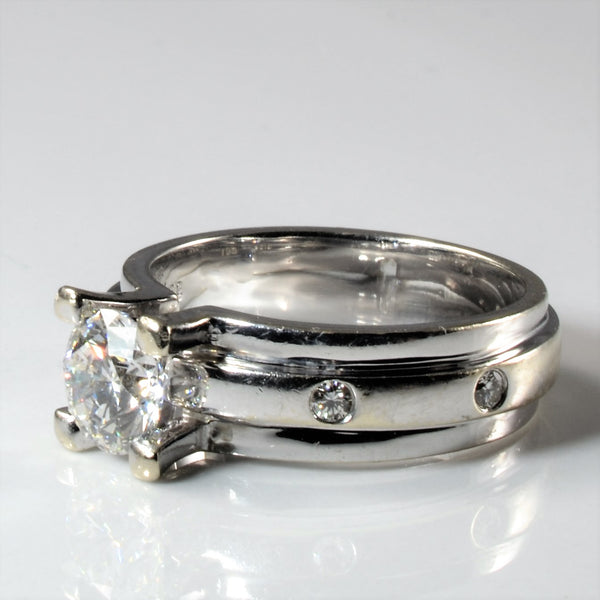 'Piaget' Bold Band Engagement Ring | 1.10ctw | SZ 6 |