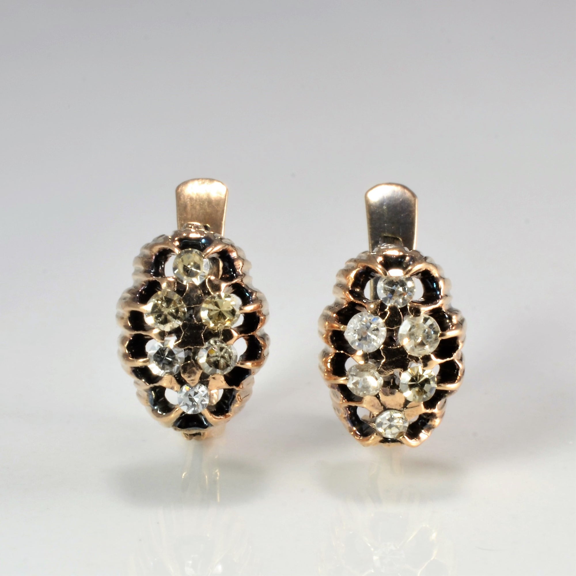 Vintage Diamond Clip Earrings | 0.30 ctw |
