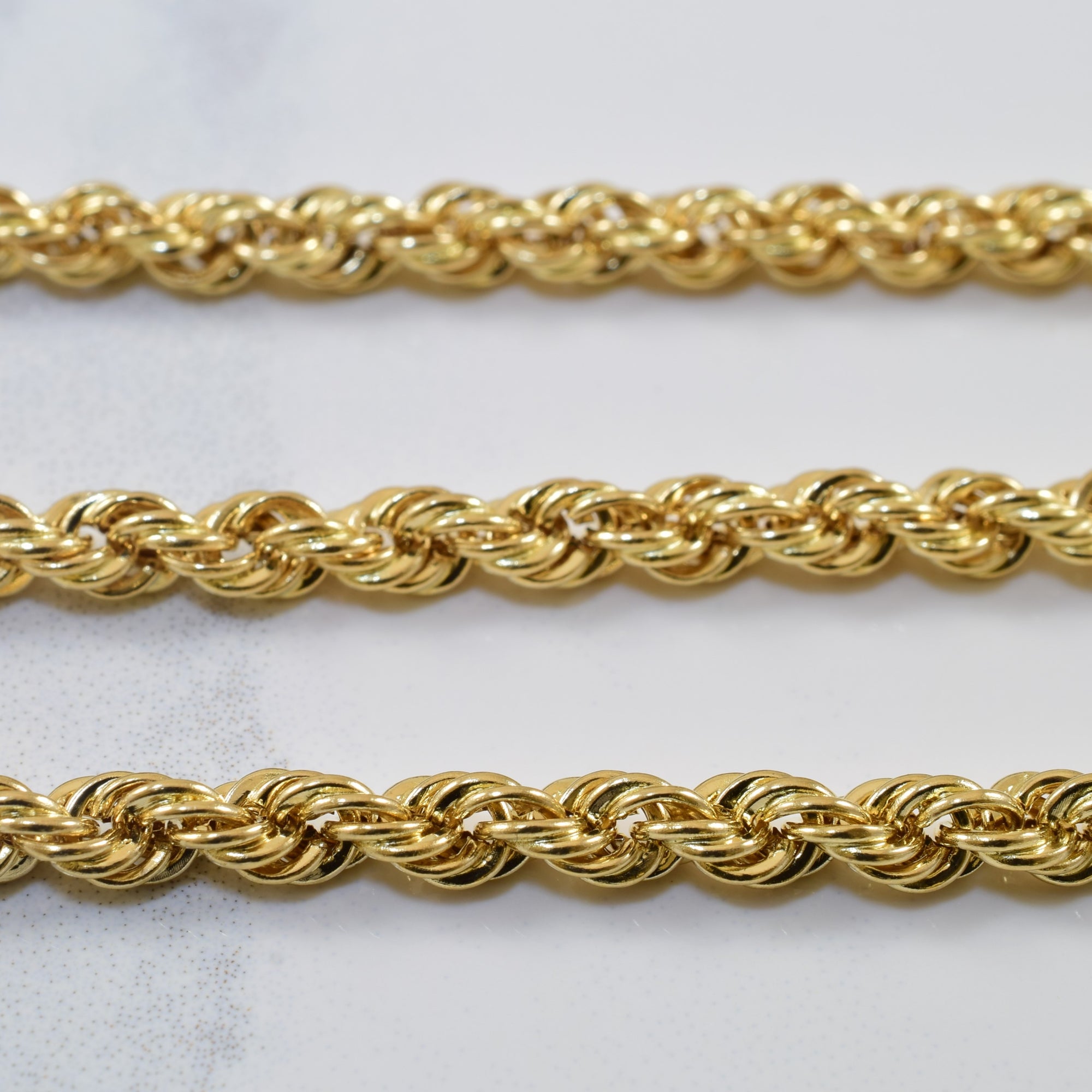 10k Yellow Gold Rope Chain | 18