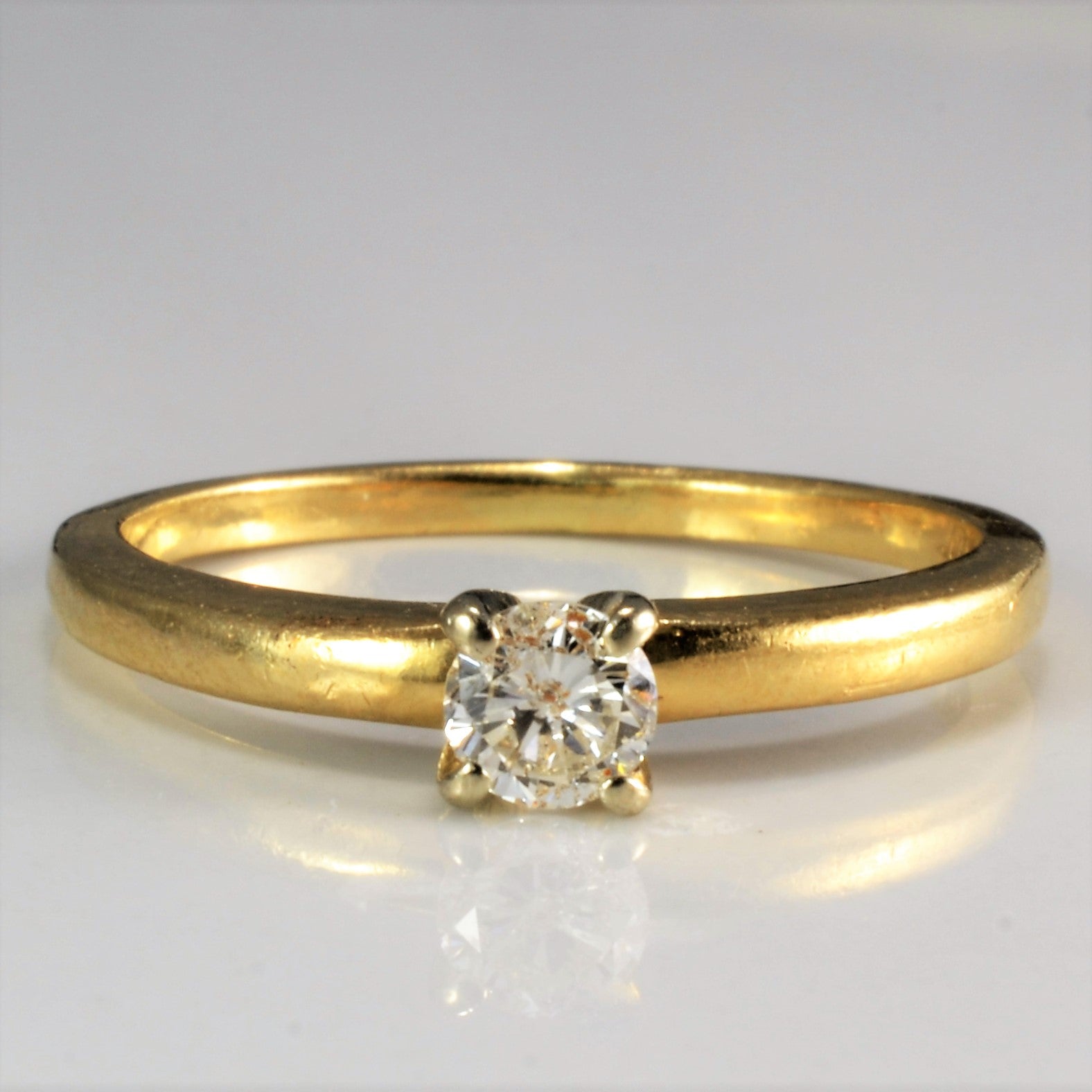 Solitaire Diamond Ladies Ring | 0.23 ct, SZ 6 |