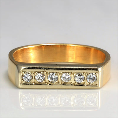 Diamond Wedding Band | 0.13 ctw, SZ 6.75 |
