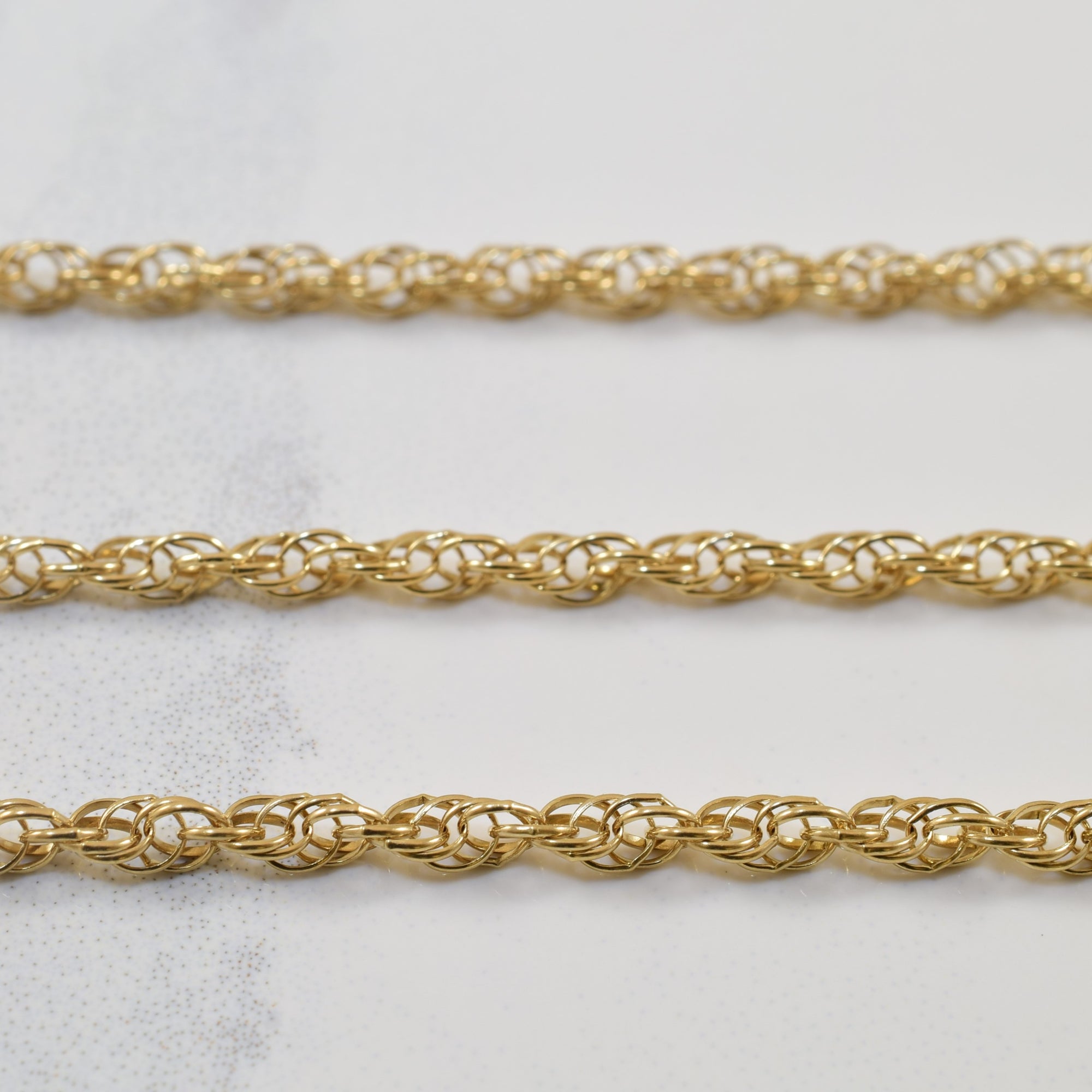 10k Yellow Gold Prince of Wales Chain | 20